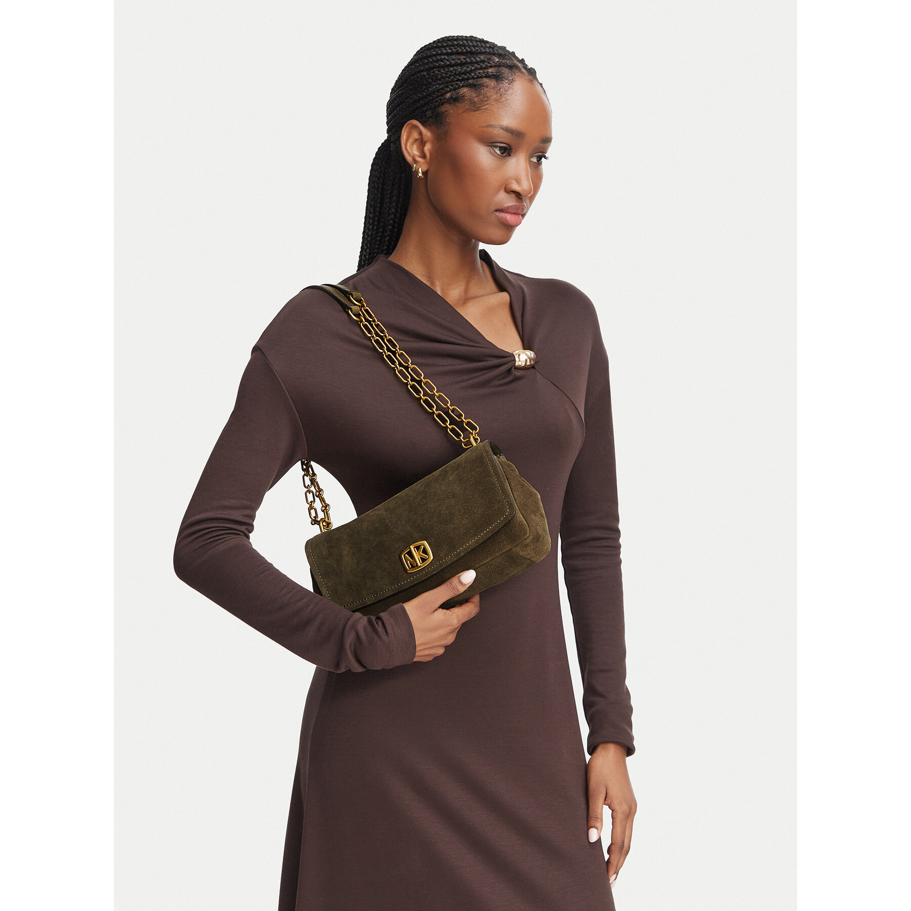 Geantă MICHAEL Michael Kors 30F6AYTL5S Verde
