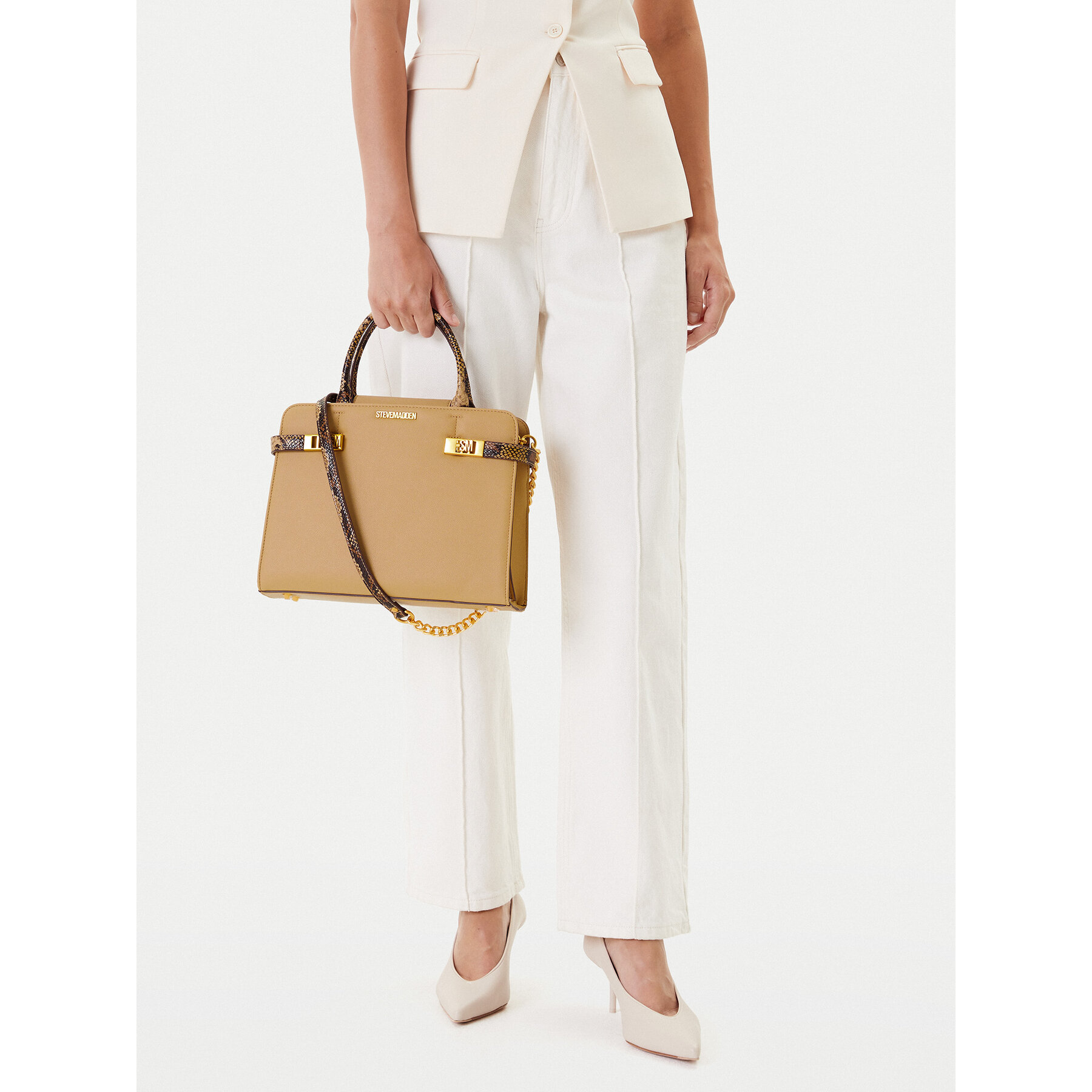 Дамска чанта Steve Madden Blorens SM13001647 Бежов