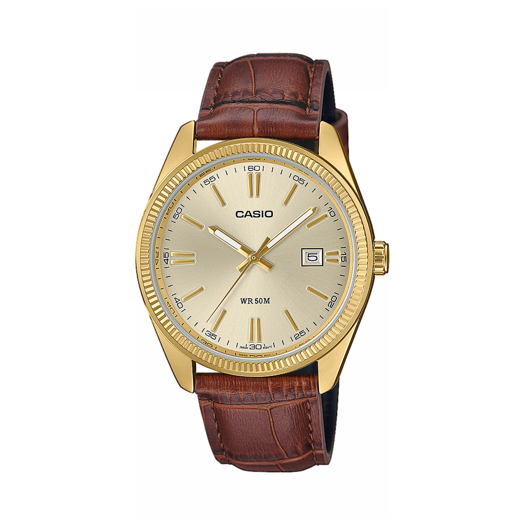 Часовник Casio Timeless Collection MTP-1302PGL-9AVEF Кафяв