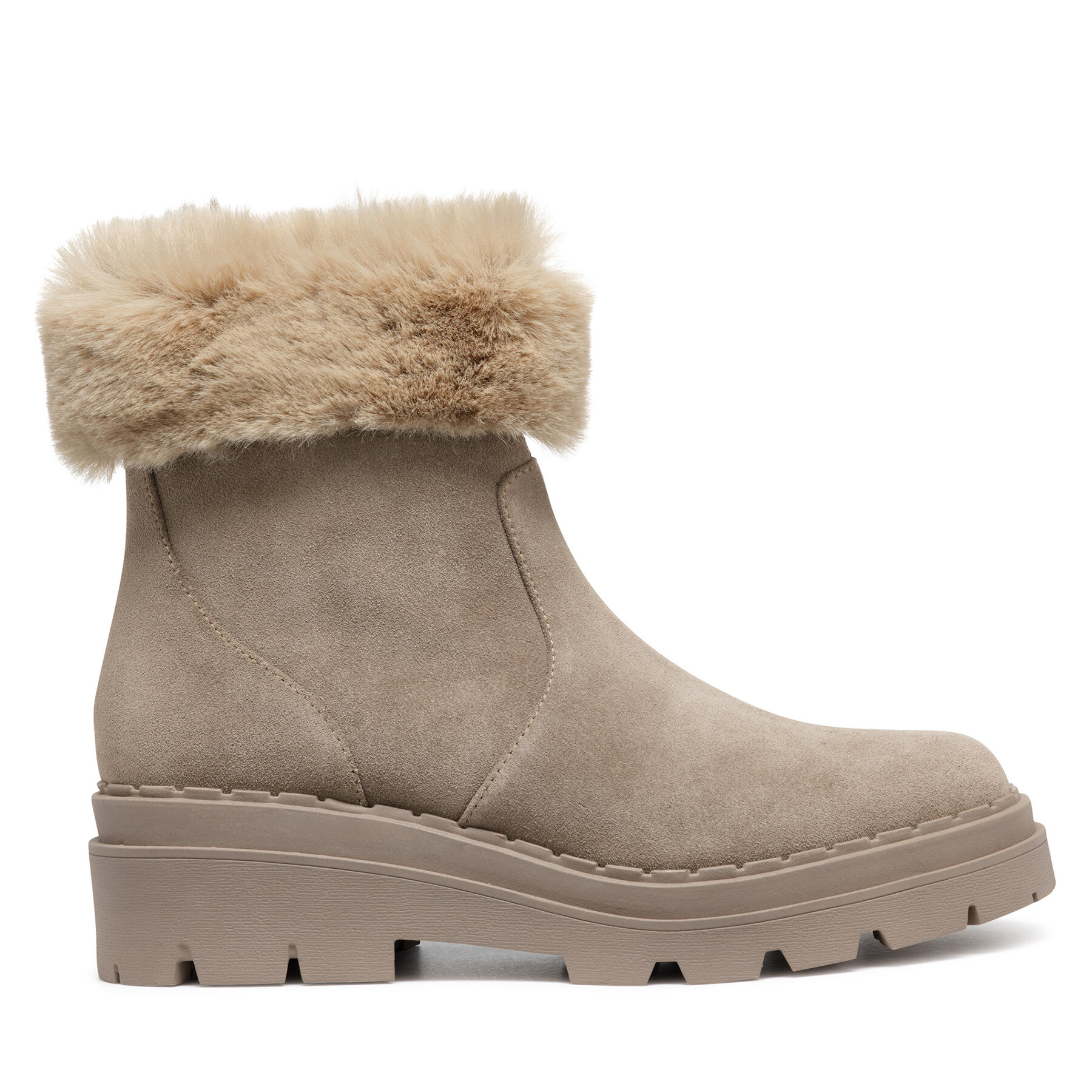 Polokozačky Geox D Felleny D46XEG 022BH C6369 Béžová