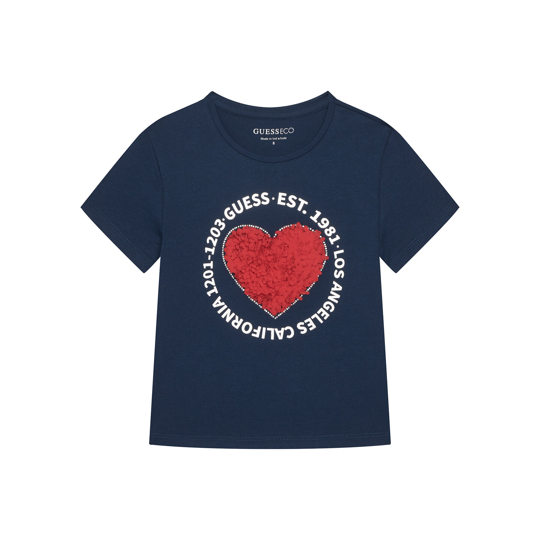 Guess T-Shirt J6RI24 K6YW4 Σκούρο μπλε Regular Fit