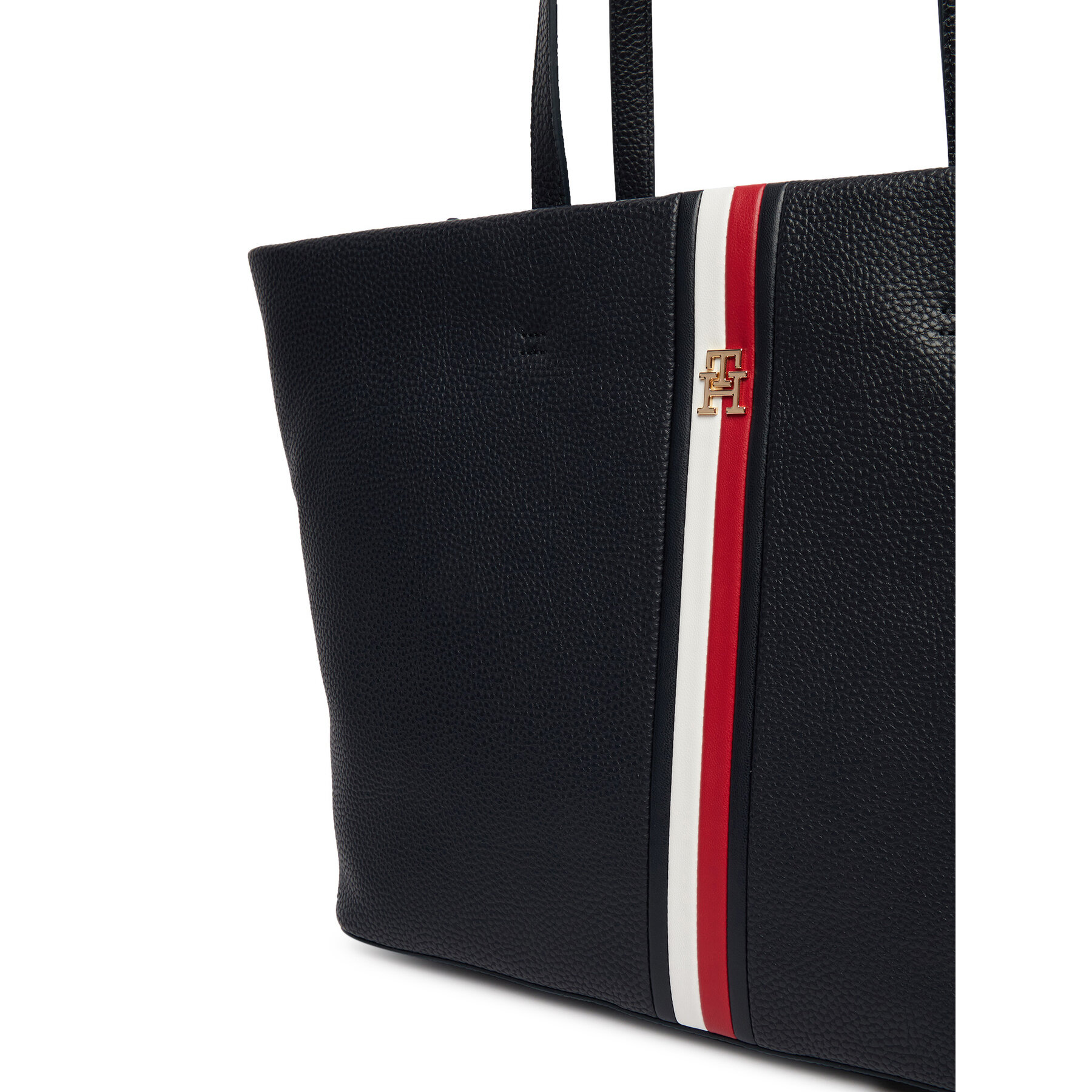 Geantă Tommy Hilfiger Th Corp Ess Tote AW0AW19334 Bleumarin