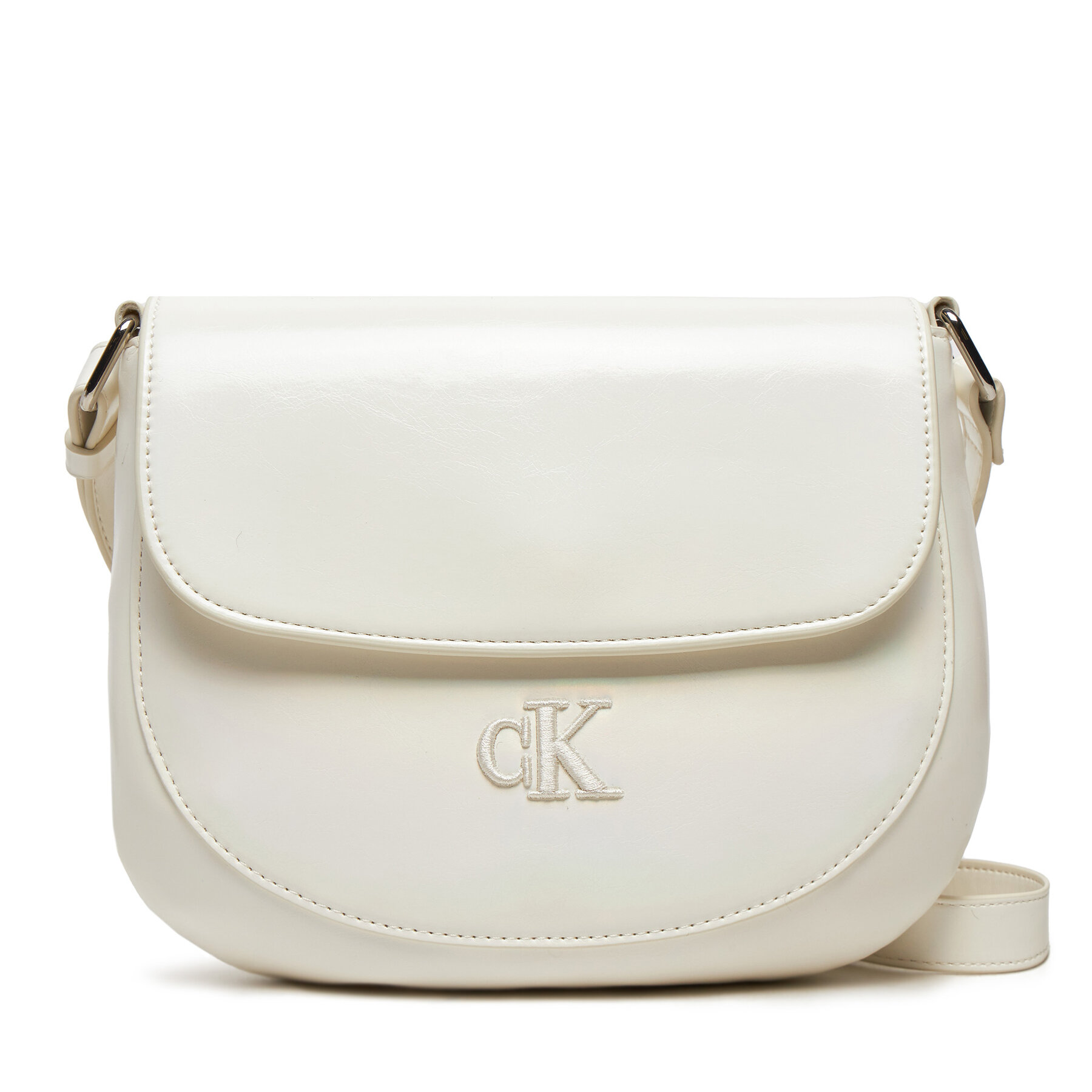 Handväska Calvin Klein Jeans Iridescent IU0IU00644 Vit