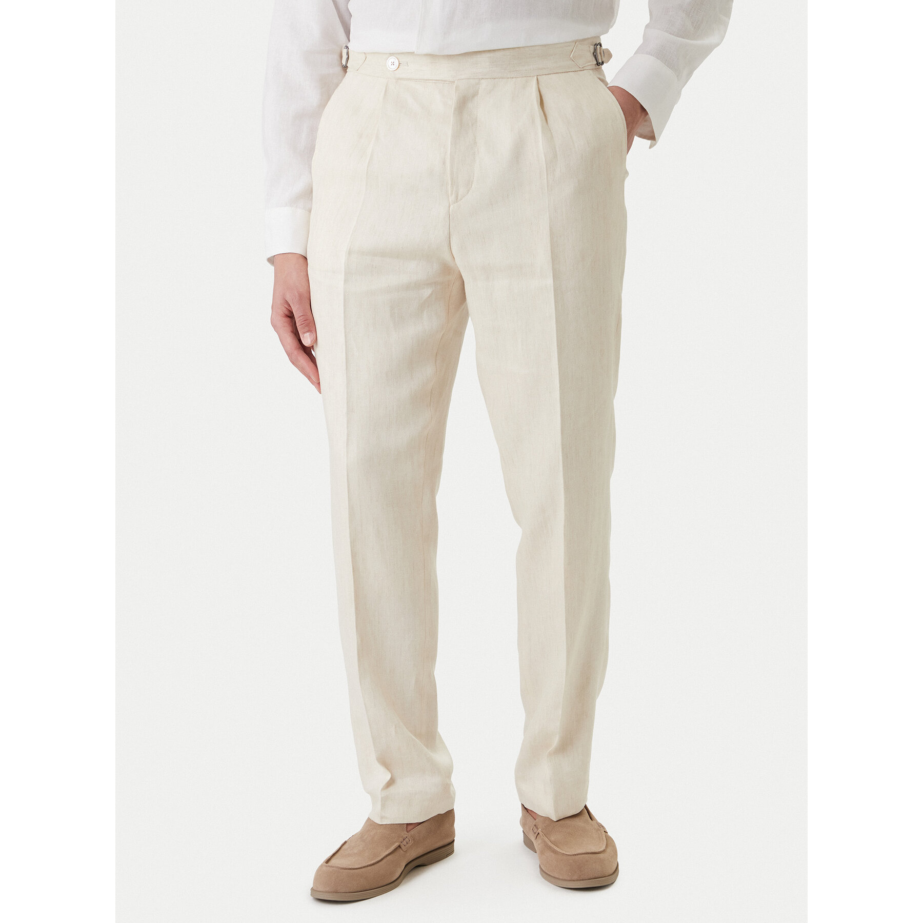 BOSS Stoffhose H-Perino 50563231 Beige Relaxed Fit
