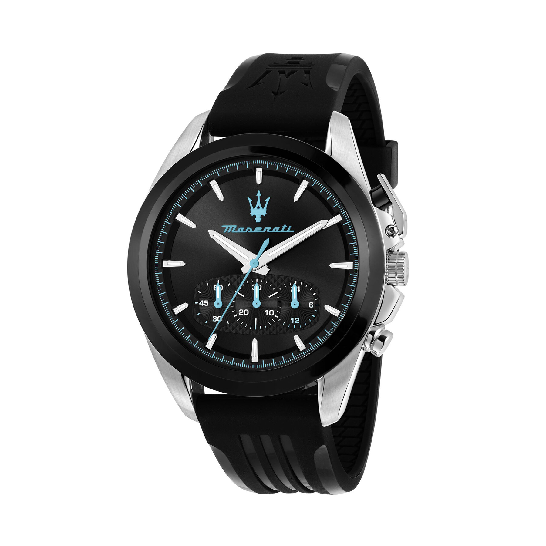Hodinky Maserati Traguardo Chronograph R8871612047 Čierna