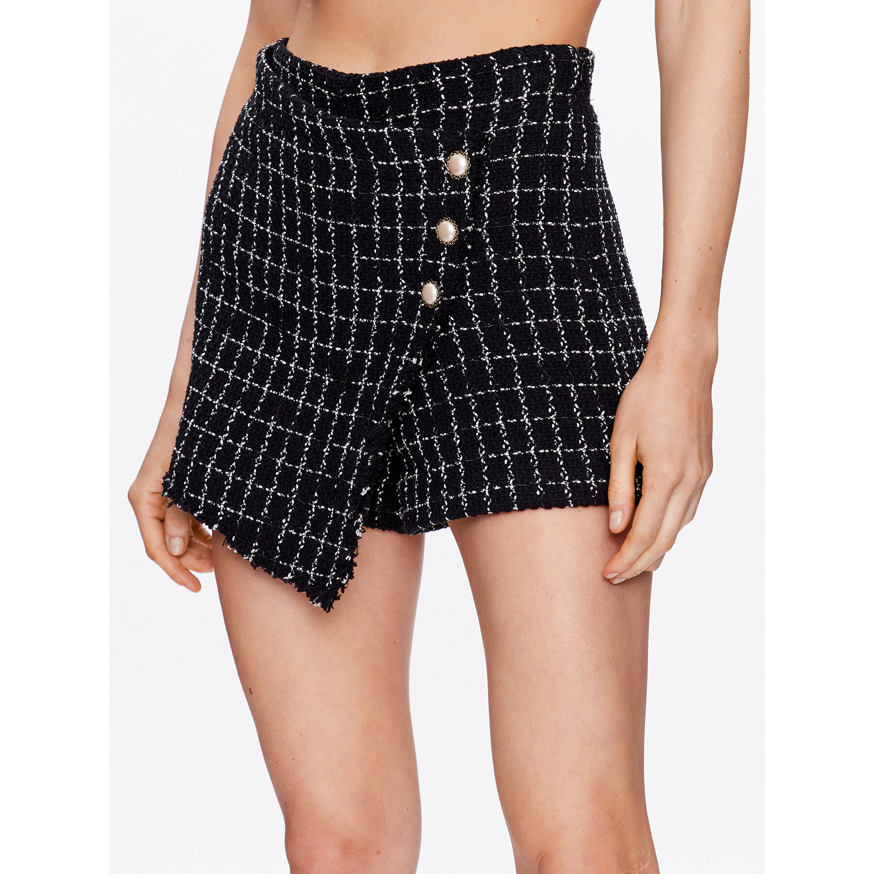 Pinko Stoffshorts 100407 A0IO Schwarz Regular Fit
