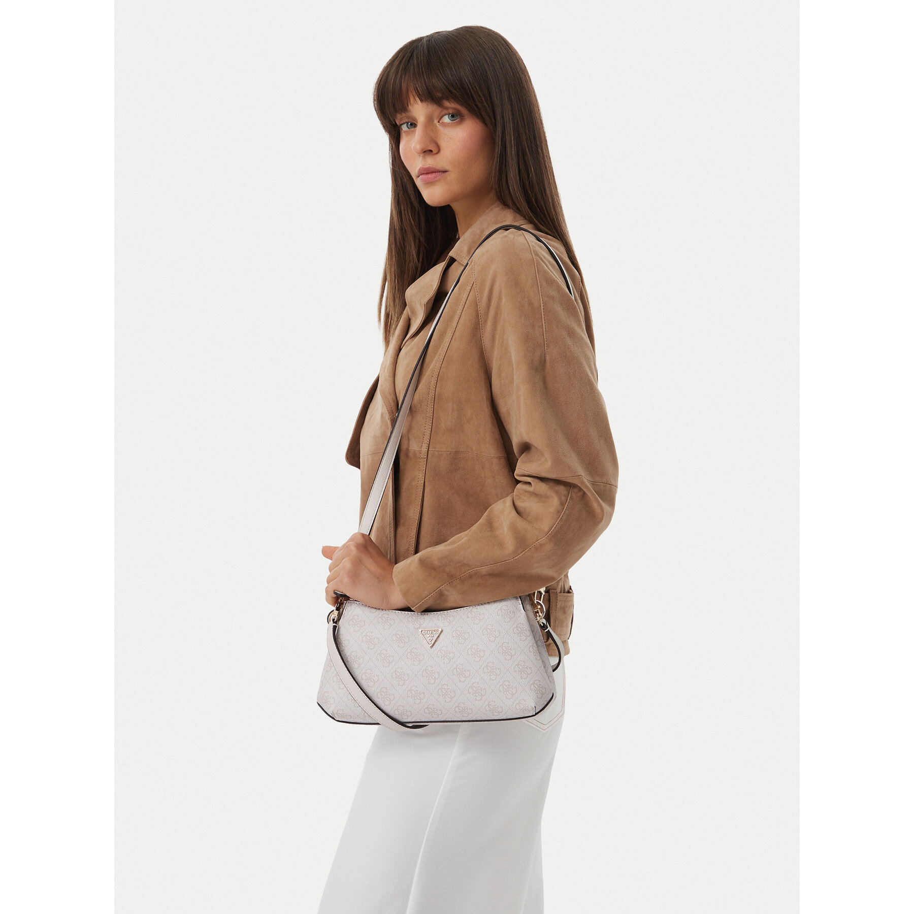 Τσάντα Guess Noelle II Mini HWBG96 72730 Κρεμ