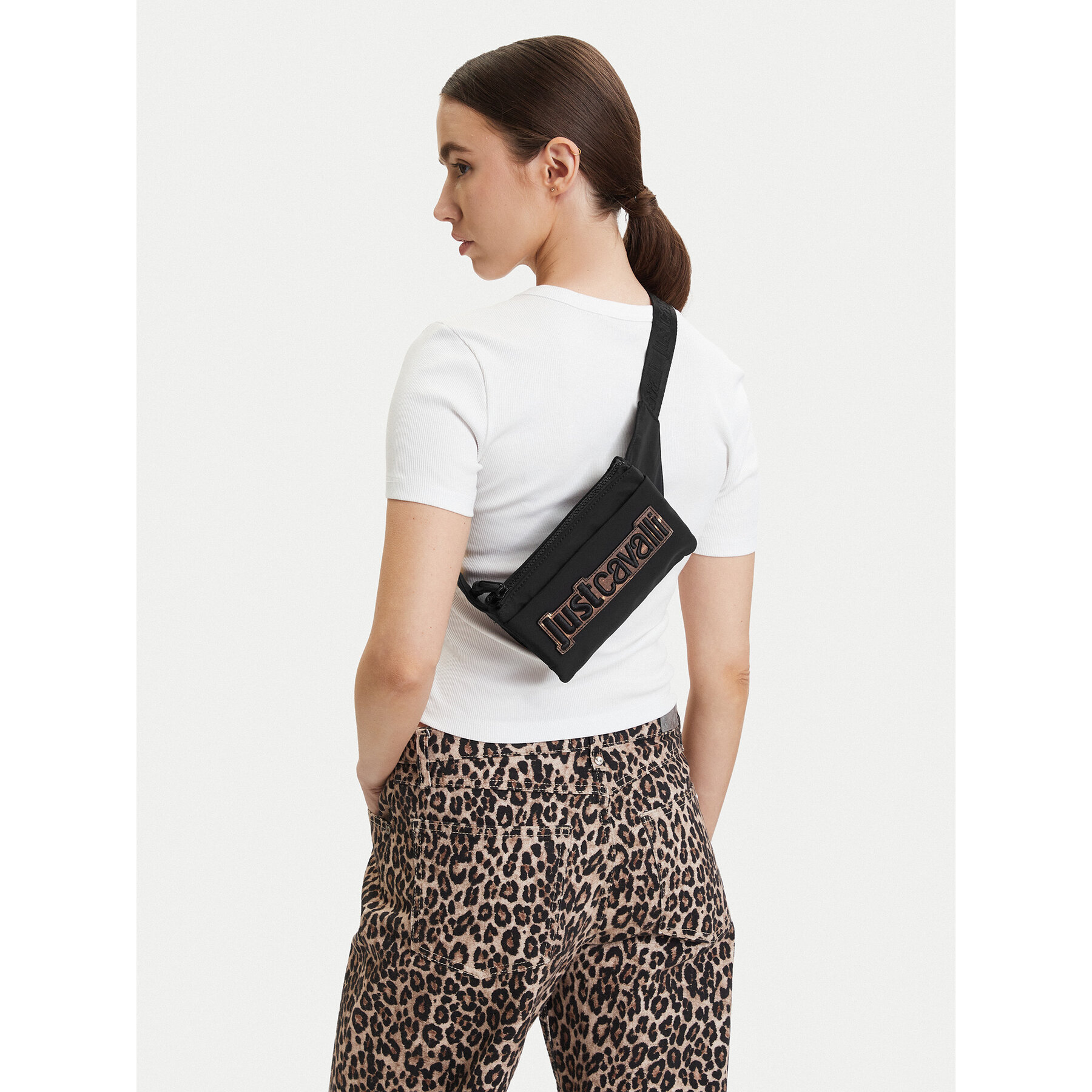 Τσαντάκι Μέσης﻿ Just Cavalli 80QA4B23 ZSD81 Μαύρο