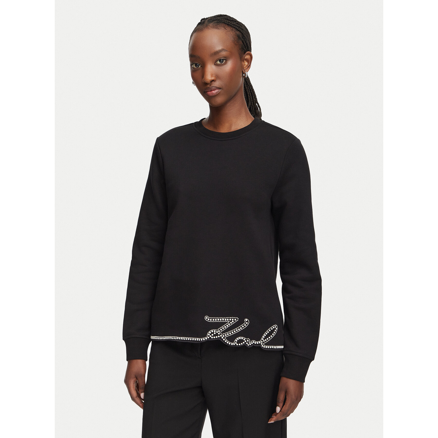 KARL LAGERFELD Sweatshirt B3W20031 Schwarz Regular Fit
