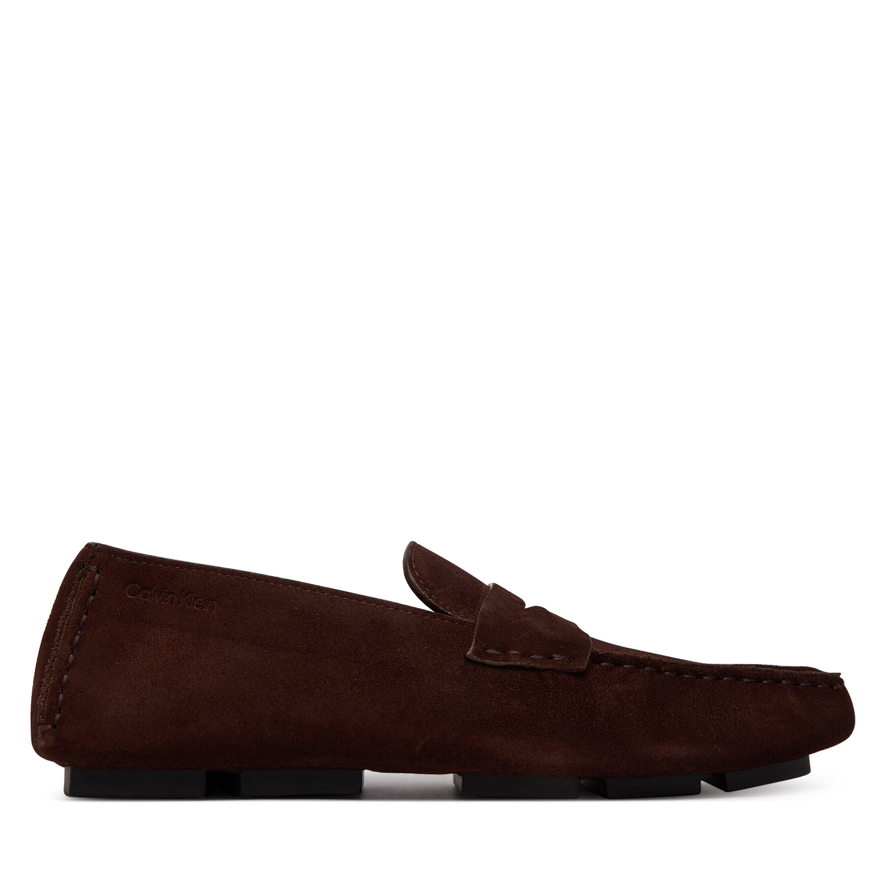 Mokasíny Calvin Klein Square Driver Suede HW0HW02844 Bordová