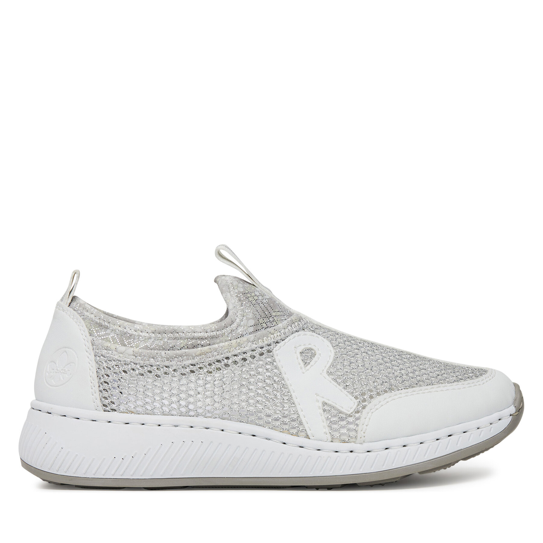 Sneakersy Rieker N5554-81 Biela