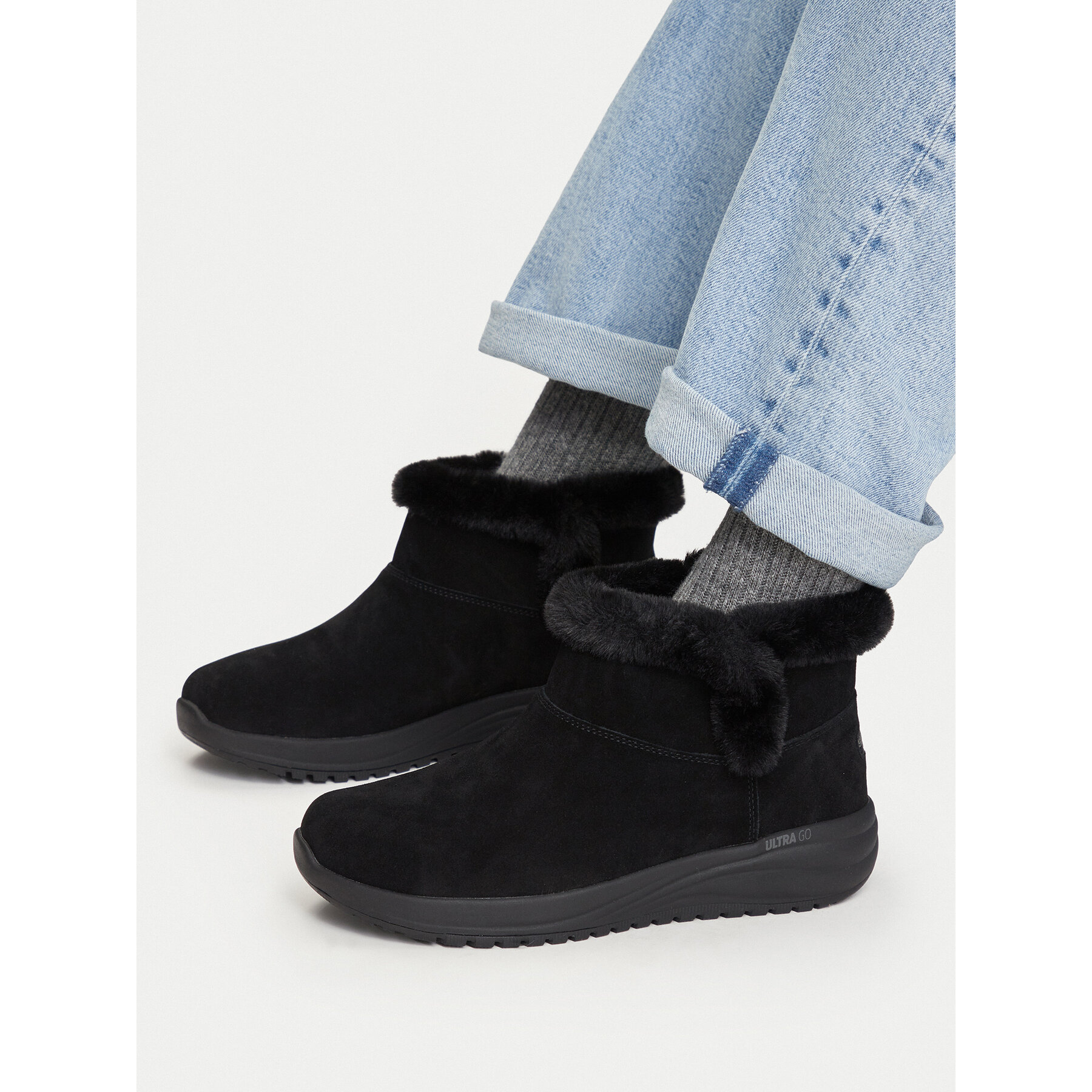 Μπότες Χιονιού Skechers Waterproof Relaxed Fit: On-The-GO Stellar - Cozy Step 144745/BBK Μαύρο