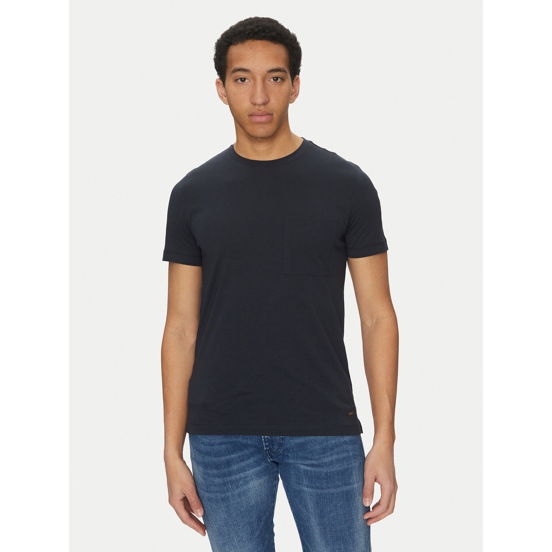 Geox T-Shirt M5510C T3243 F1624 Blu Scuro Regular Fit