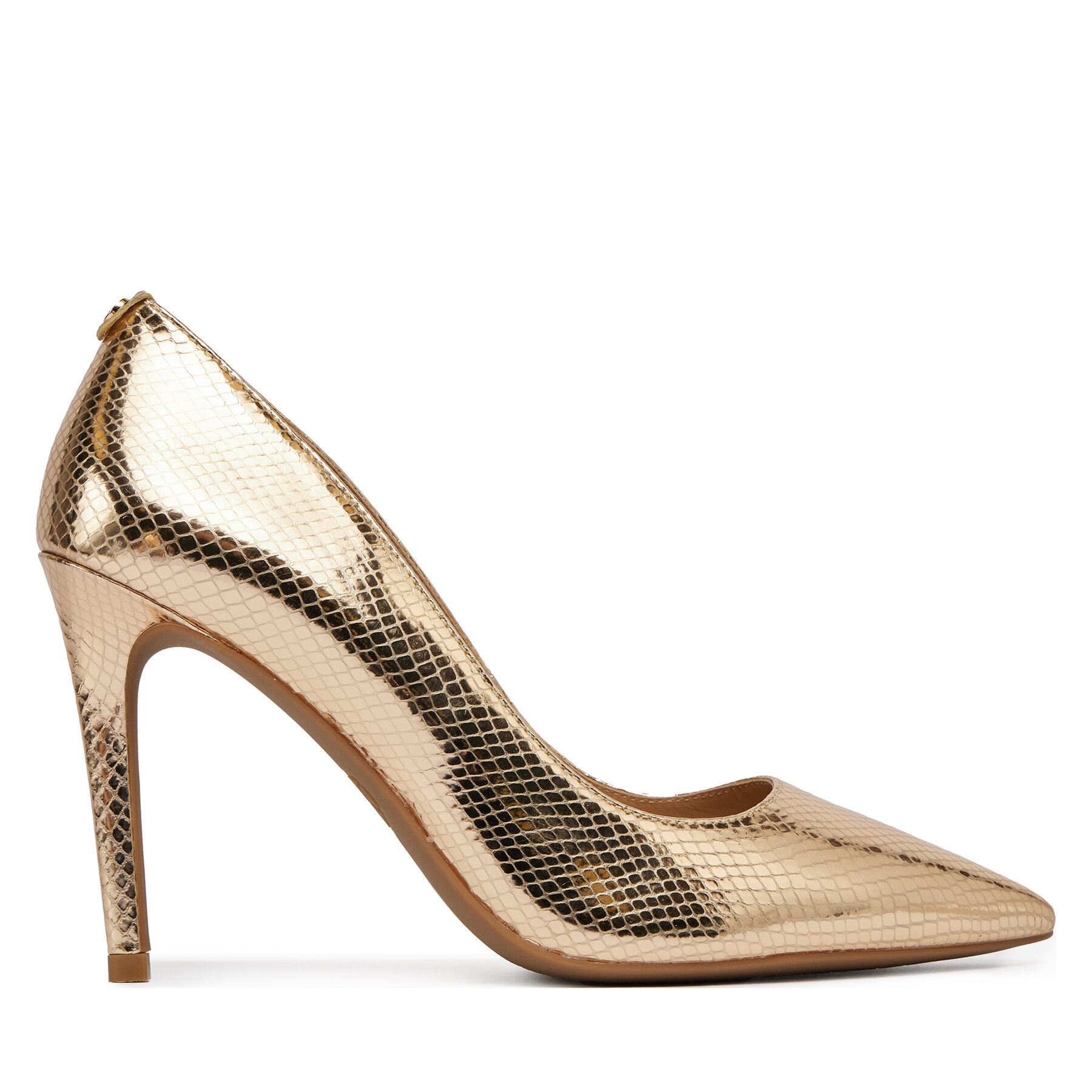 Обувки на ток MICHAEL Michael Kors Alina Flex High Pump 40R4HNHP1M Златист