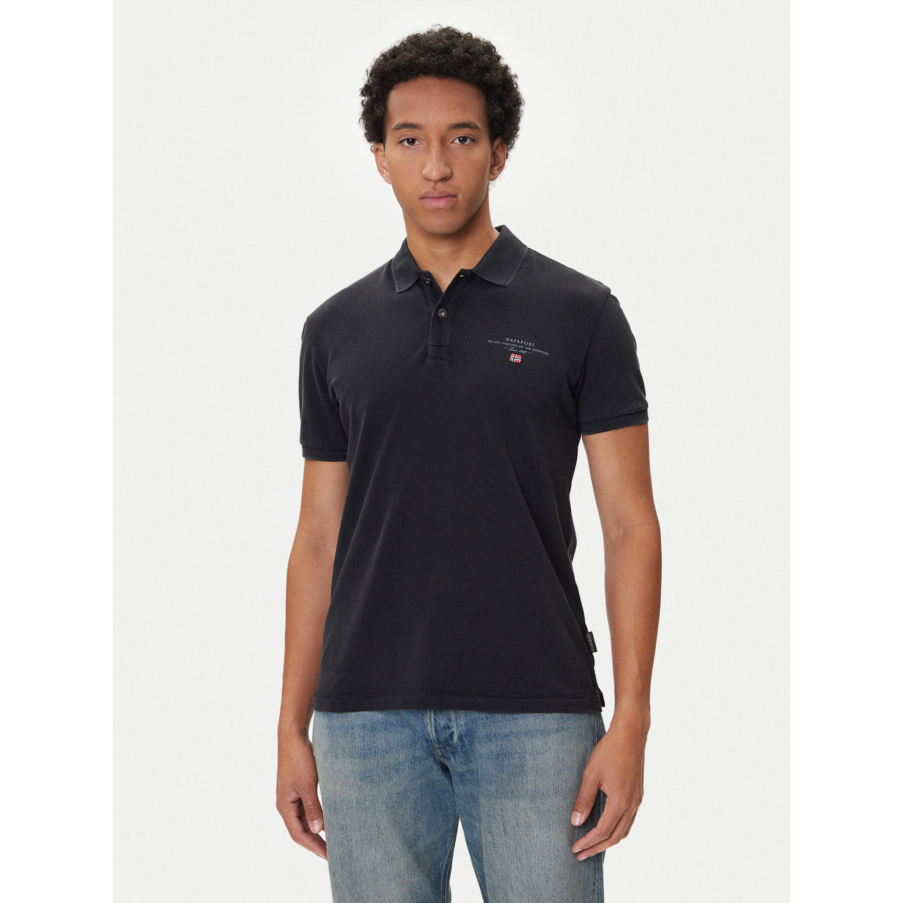 Napapijri Polo Elbas NP0A4GDL Nero Regular Fit