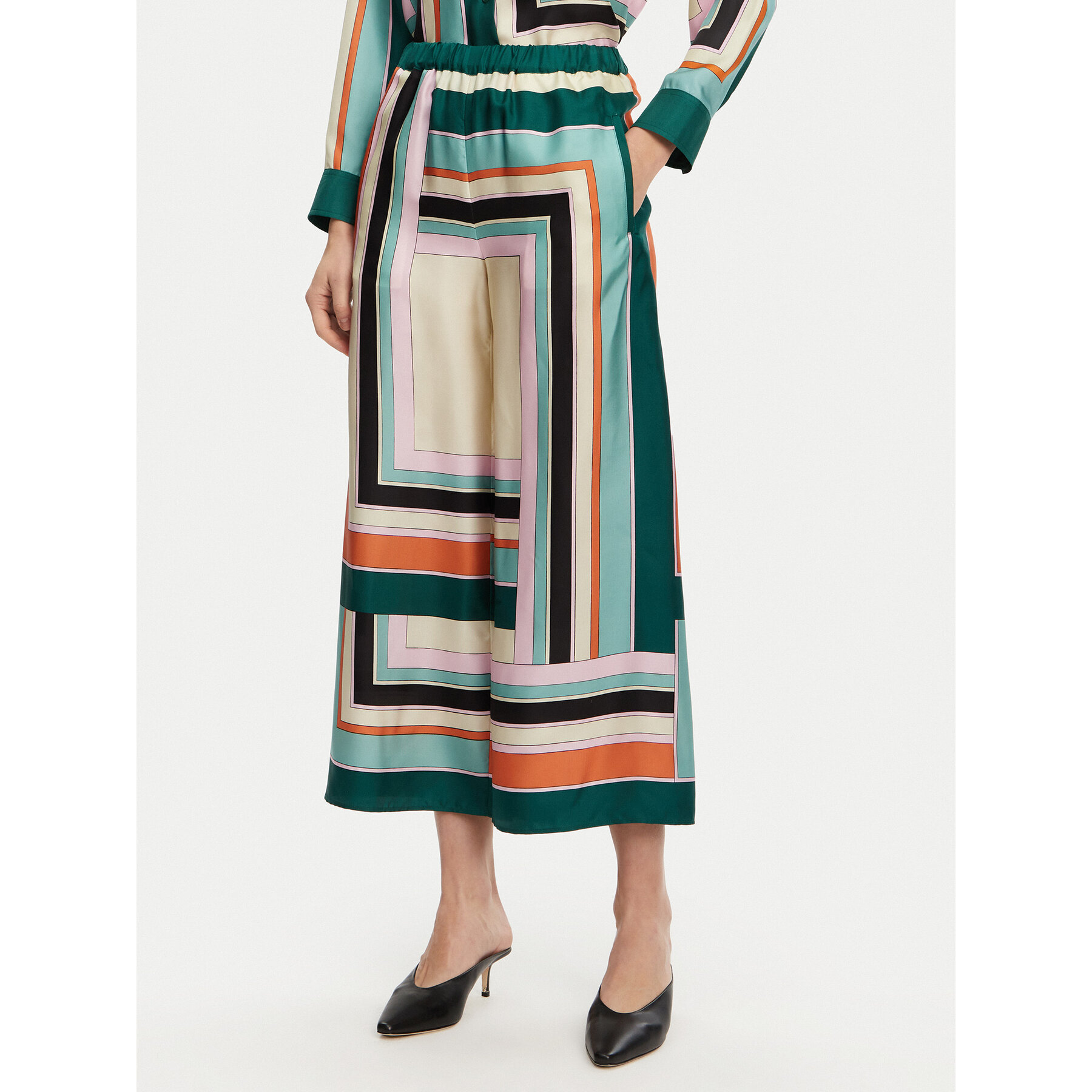 Weekend Max Mara Stoffhose Ottavo 2515131051 Bunt Wide Leg