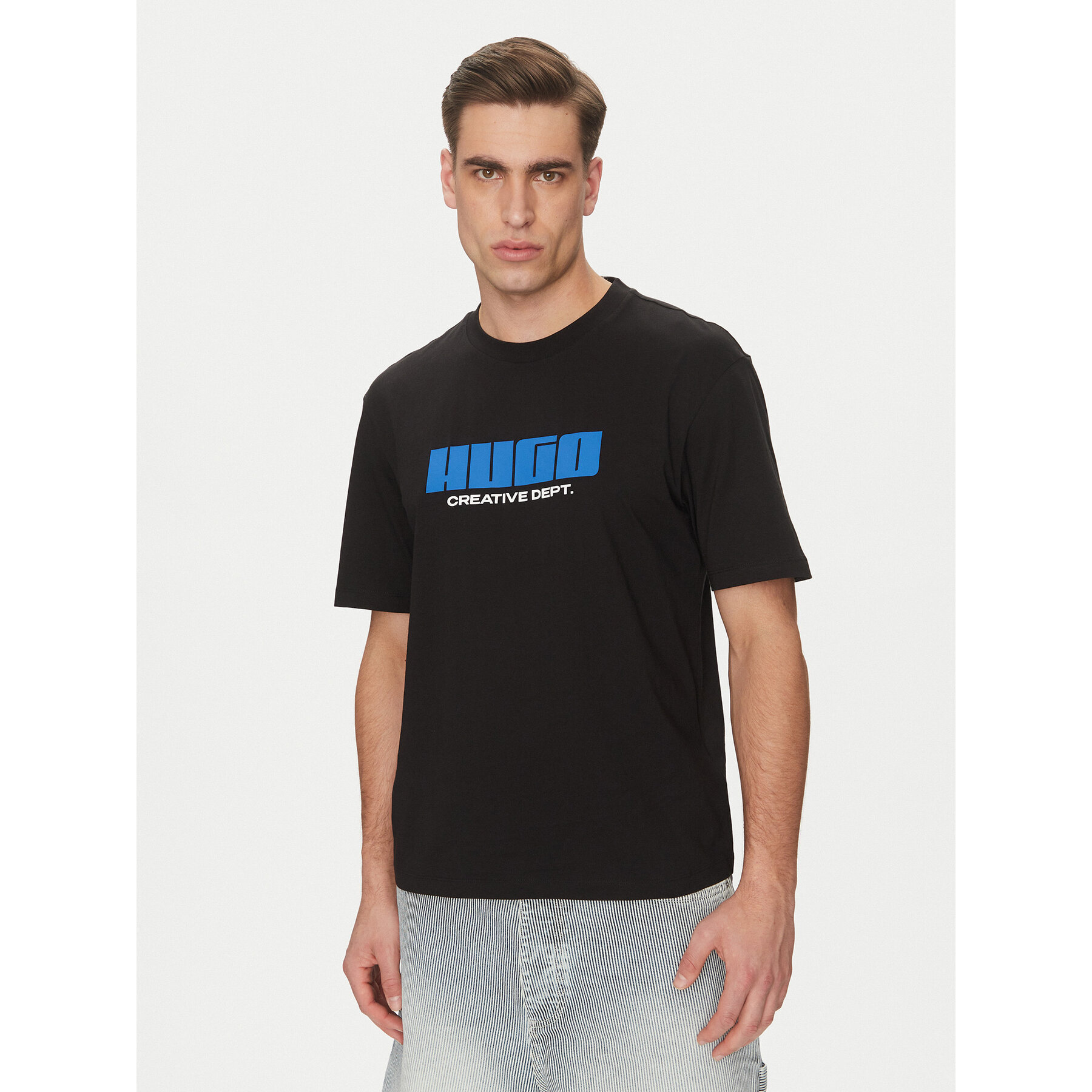 HUGO T-shirt Newromi 50542934 Crna Regular Fit