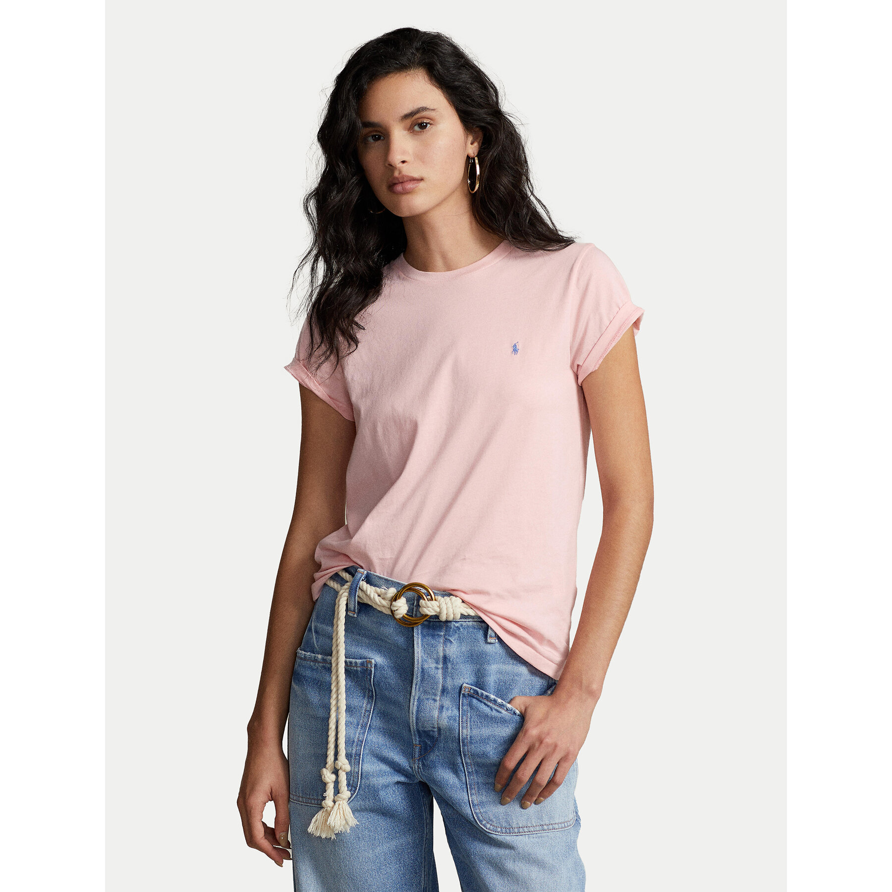 Polo Ralph Lauren Póló 211898698004 Rózsaszín Regular Fit