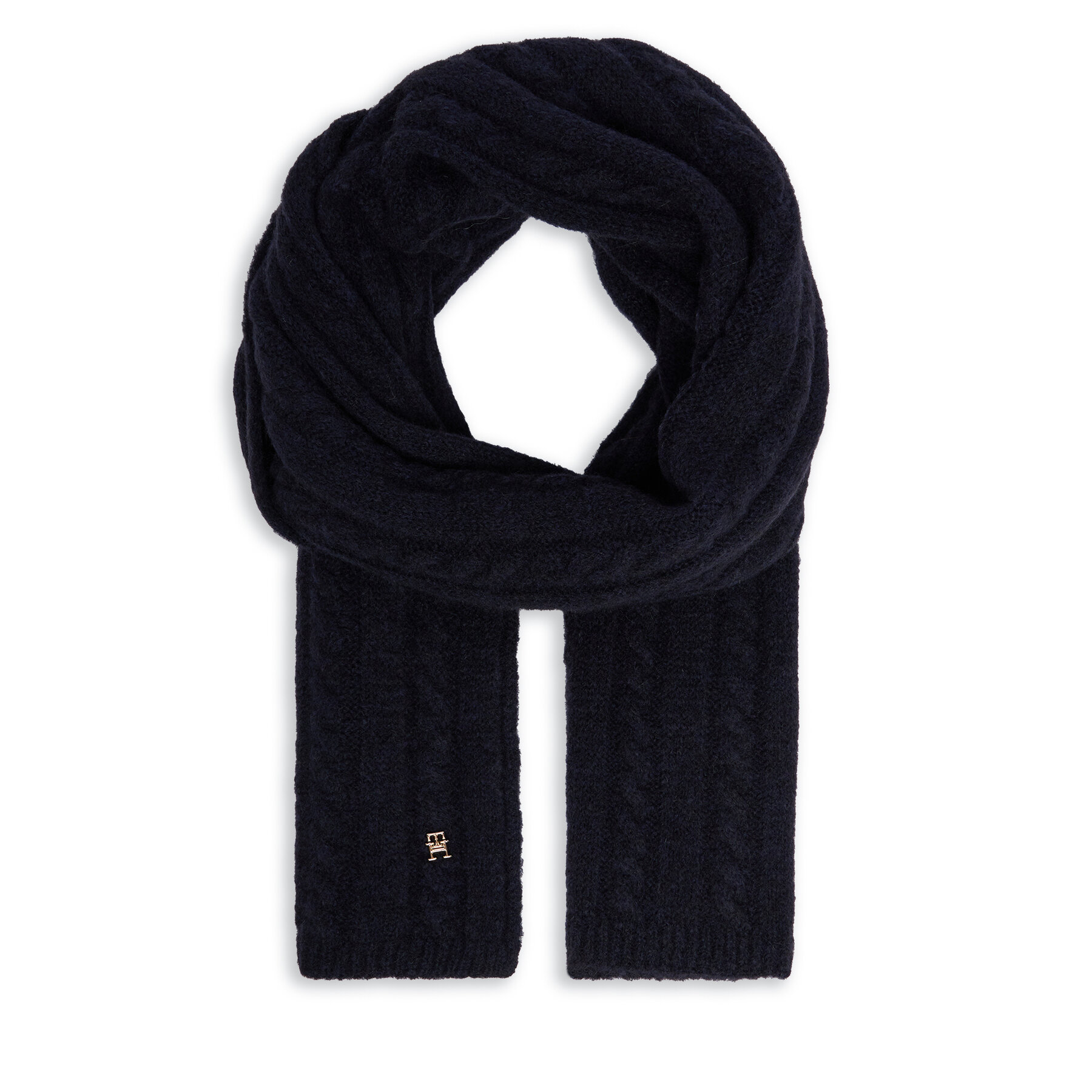 Зимен шал Tommy Hilfiger Timeless AW0AW16990 Тъмносин