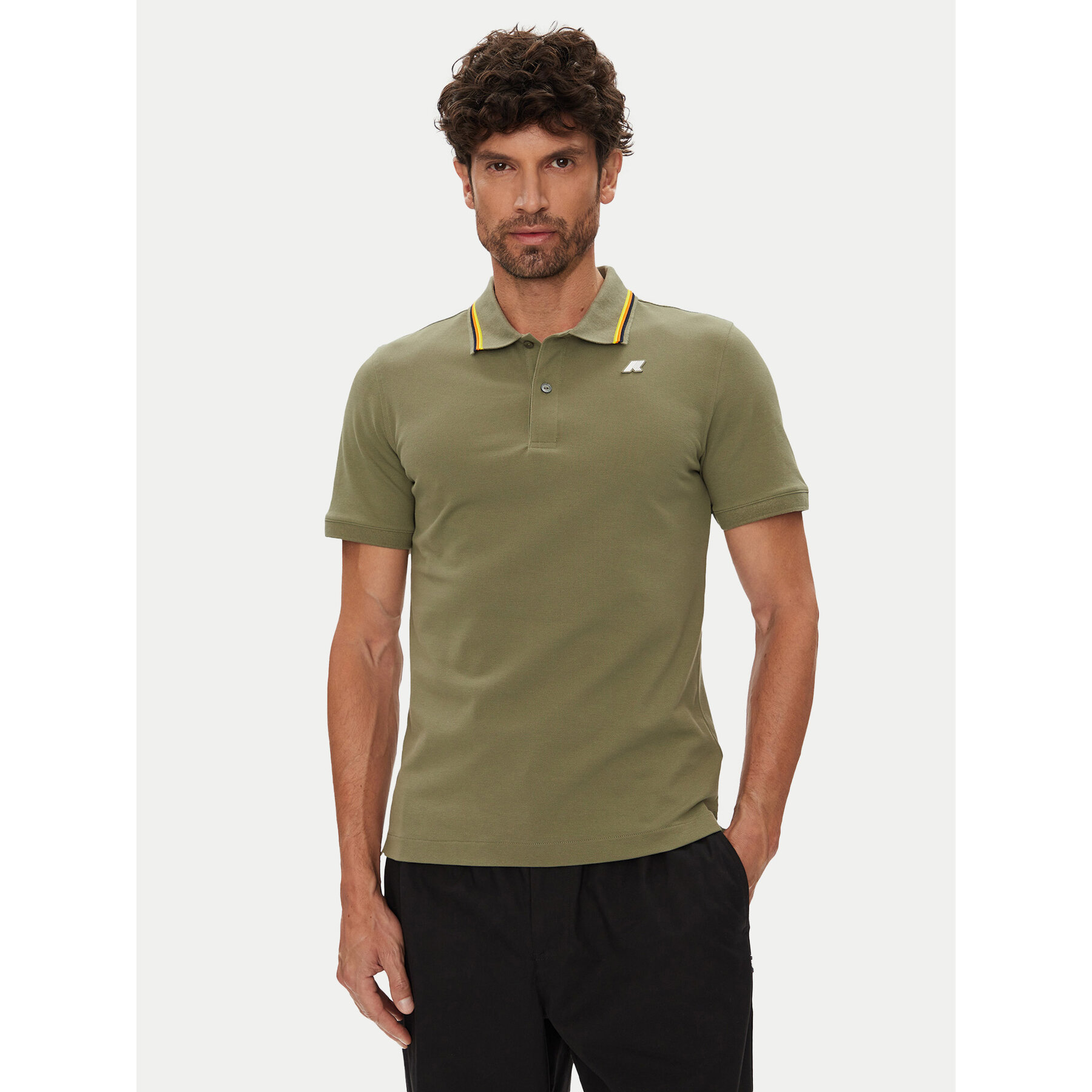 K-Way Polo majica Jud K1125DW Zelena Regular Fit