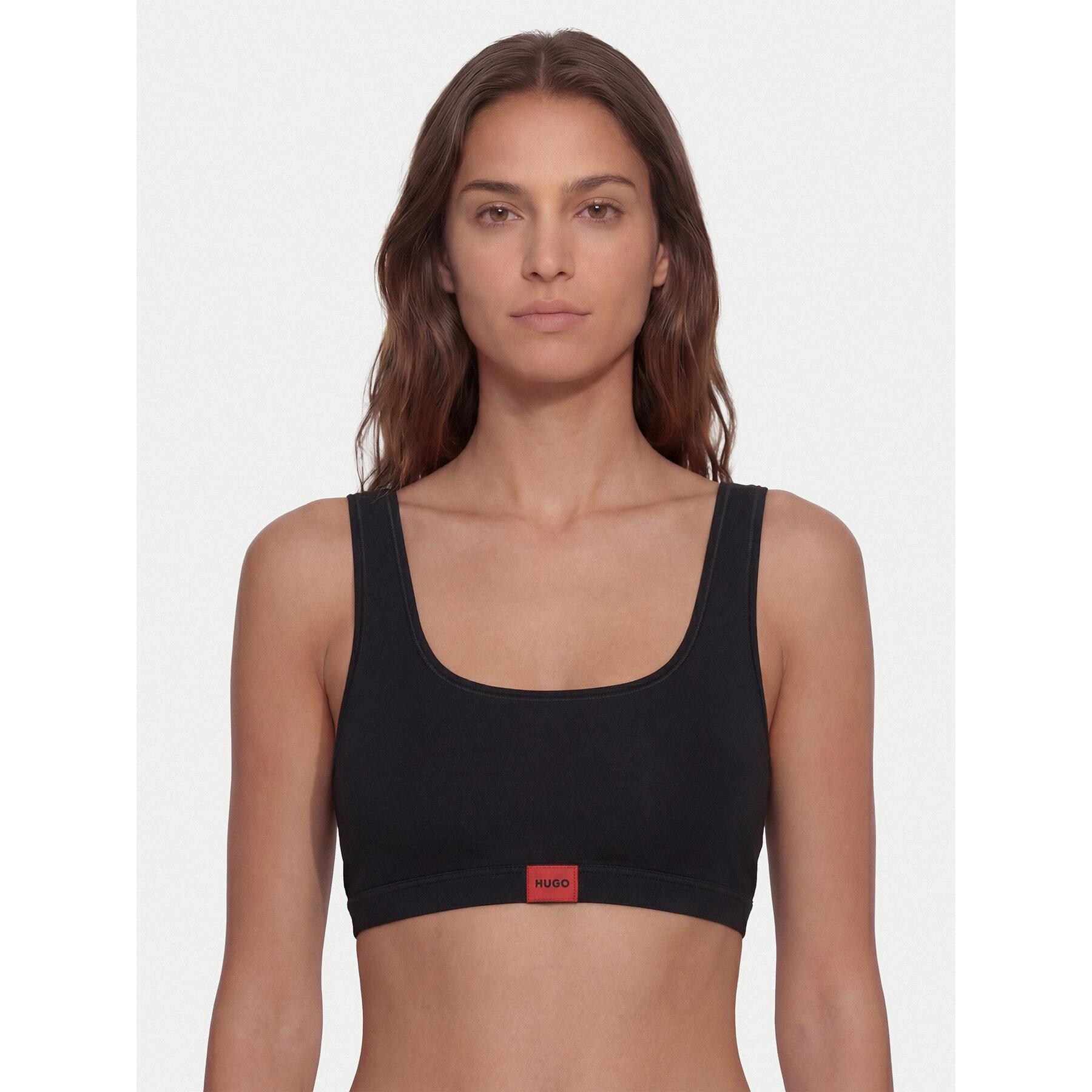 HUGO Top de sujetador Signature 50566598 Negro