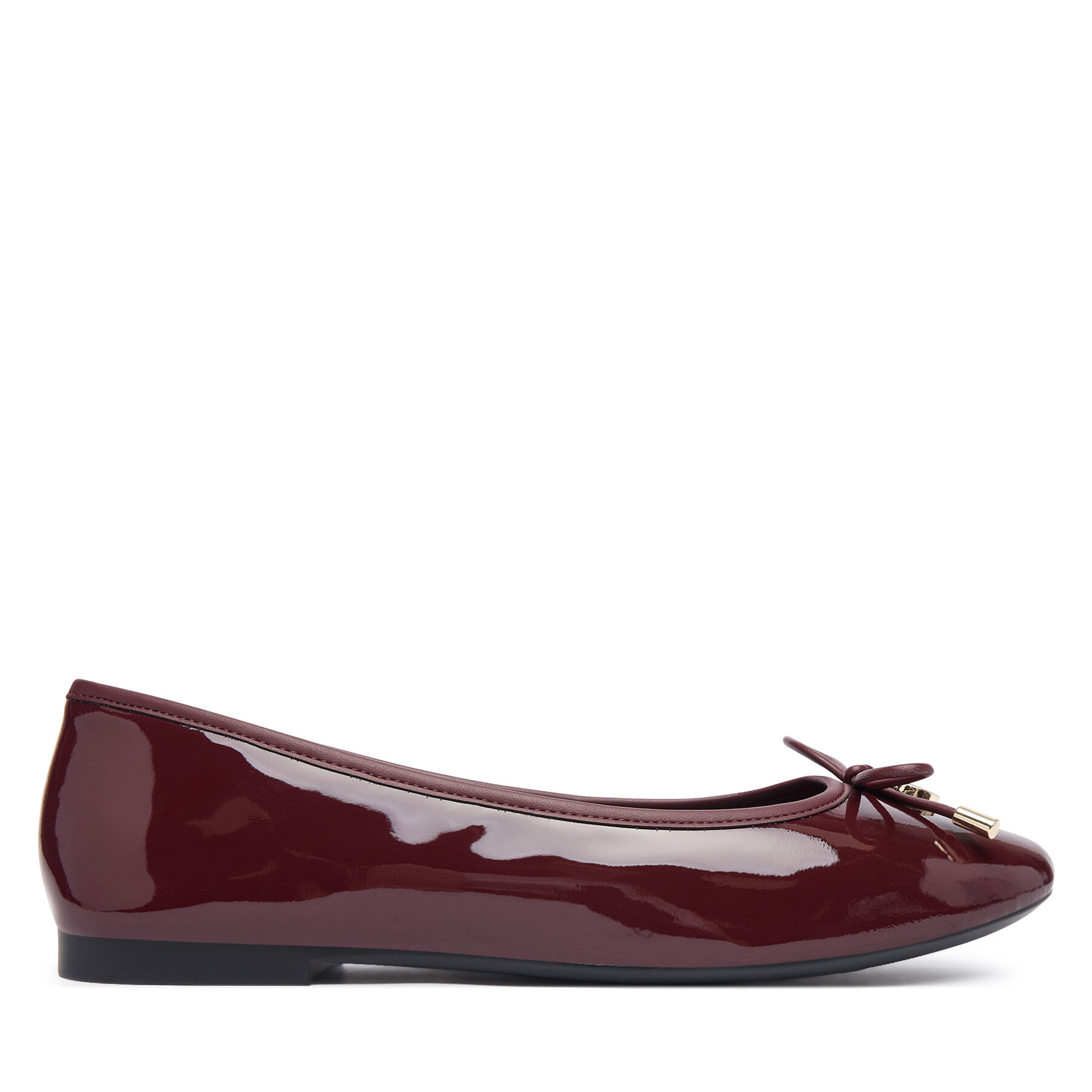 Balerinke Tommy Hilfiger Th Charm Patent Ballerina FW0FW09481 Bordo rdeča