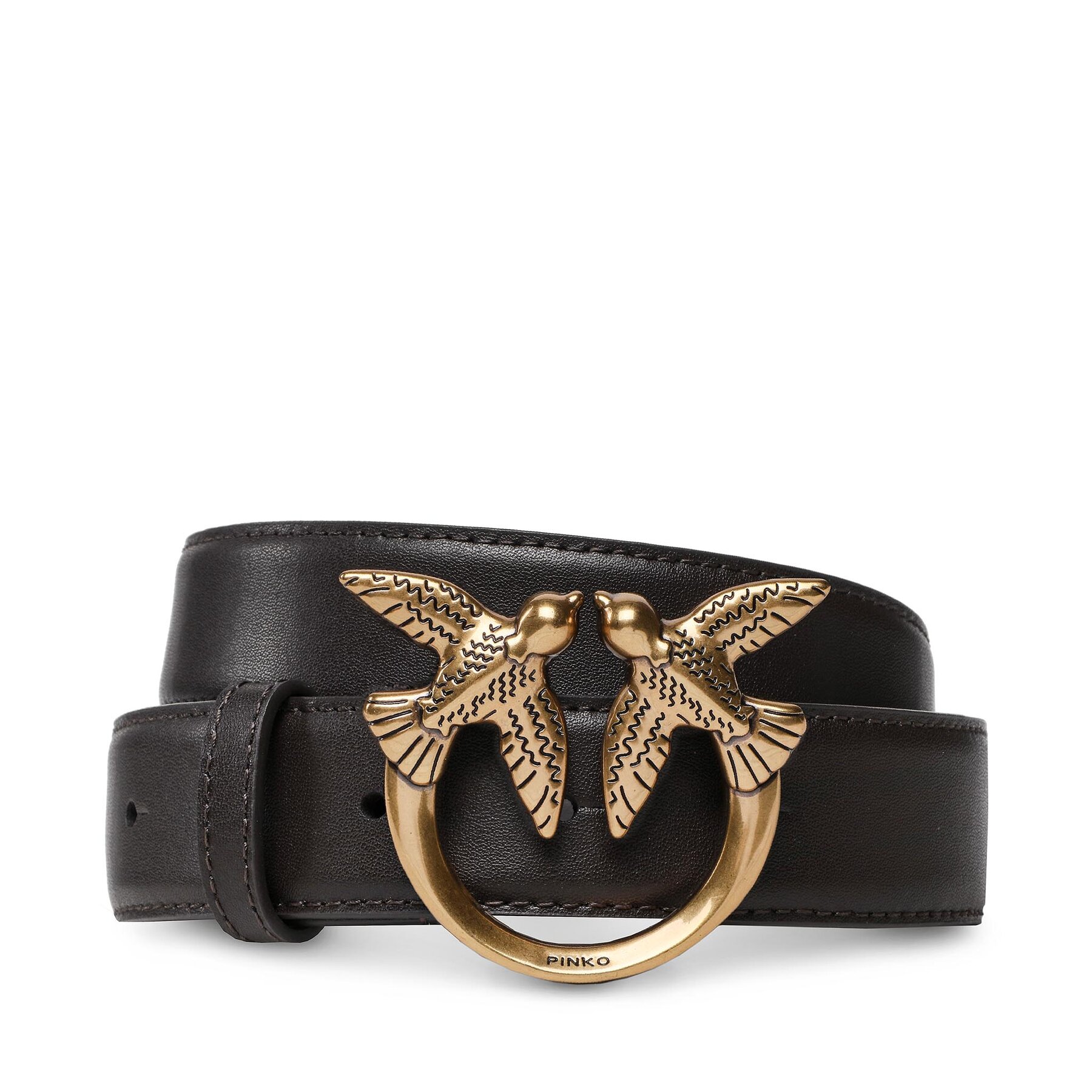 Curea de Damă Pinko Love Berry H3 Belt PE 23 PLT01 100125 A0F1 Dark Brown M04Q