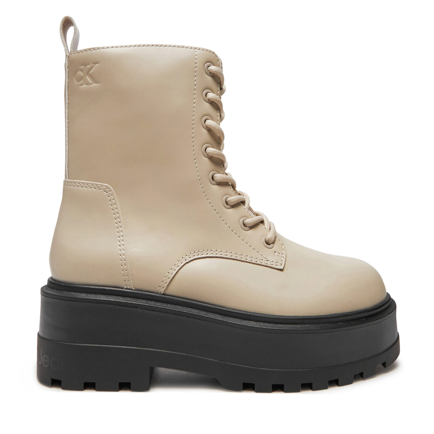 Calvin Klein Jeans Ορειβατικά παπούτσια Calvin Klein Jeans Flatform YW0YW01535 Μπεζ