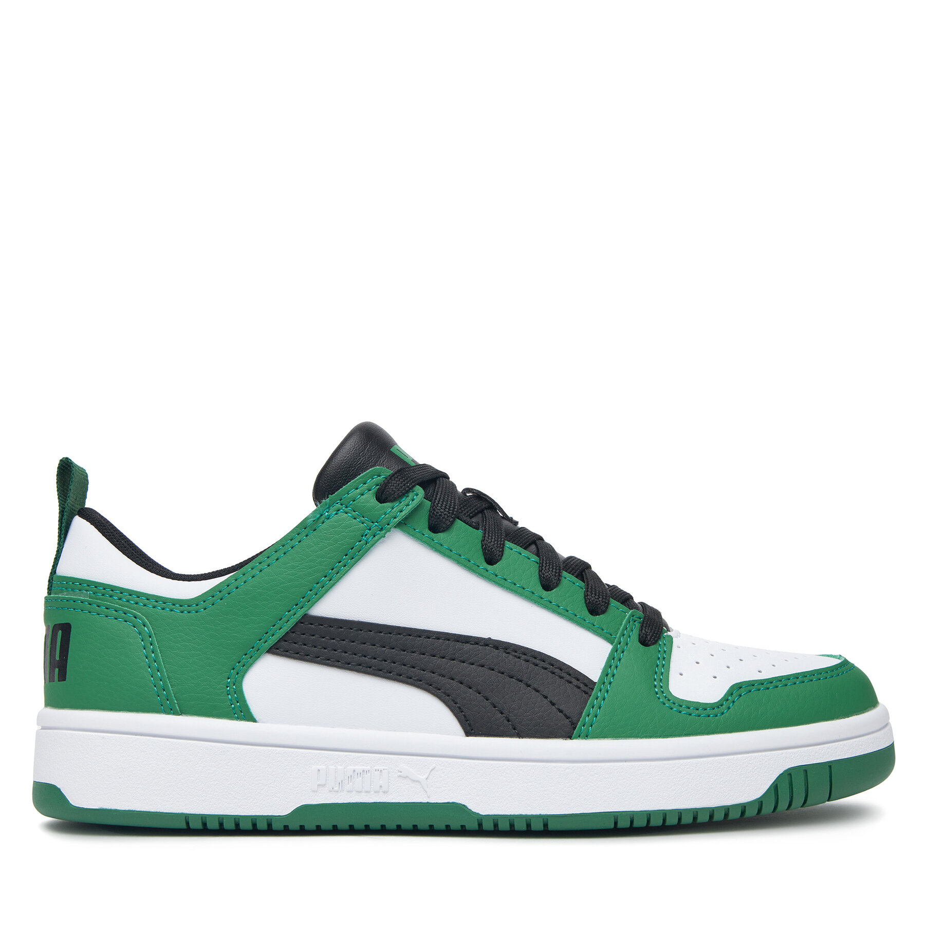 Sneakersy Puma REBOUND LAYUP LO SL JR 37049024 Zelená