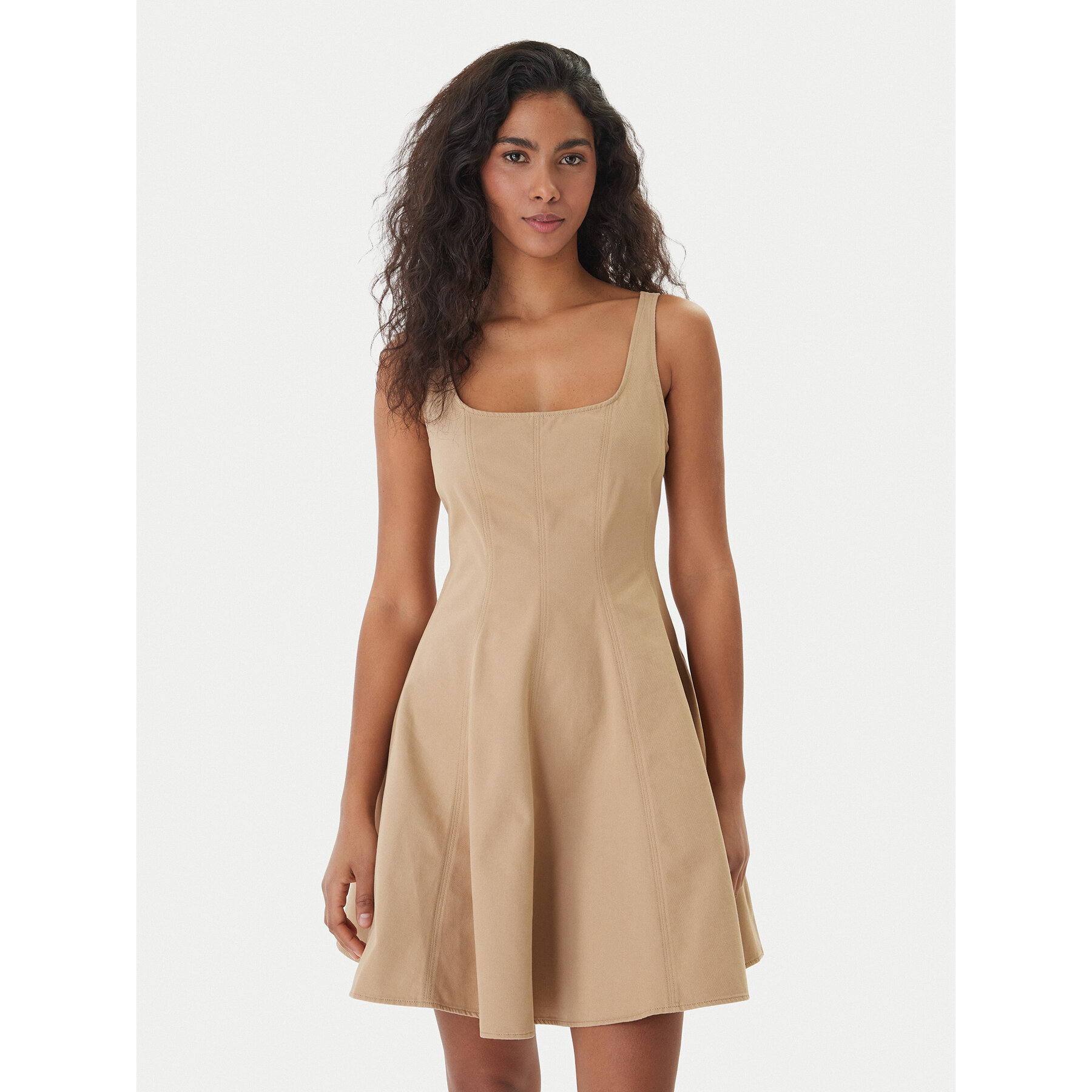HUGO Kleid für den Alltag Kademe 50559409 Beige Regular Fit