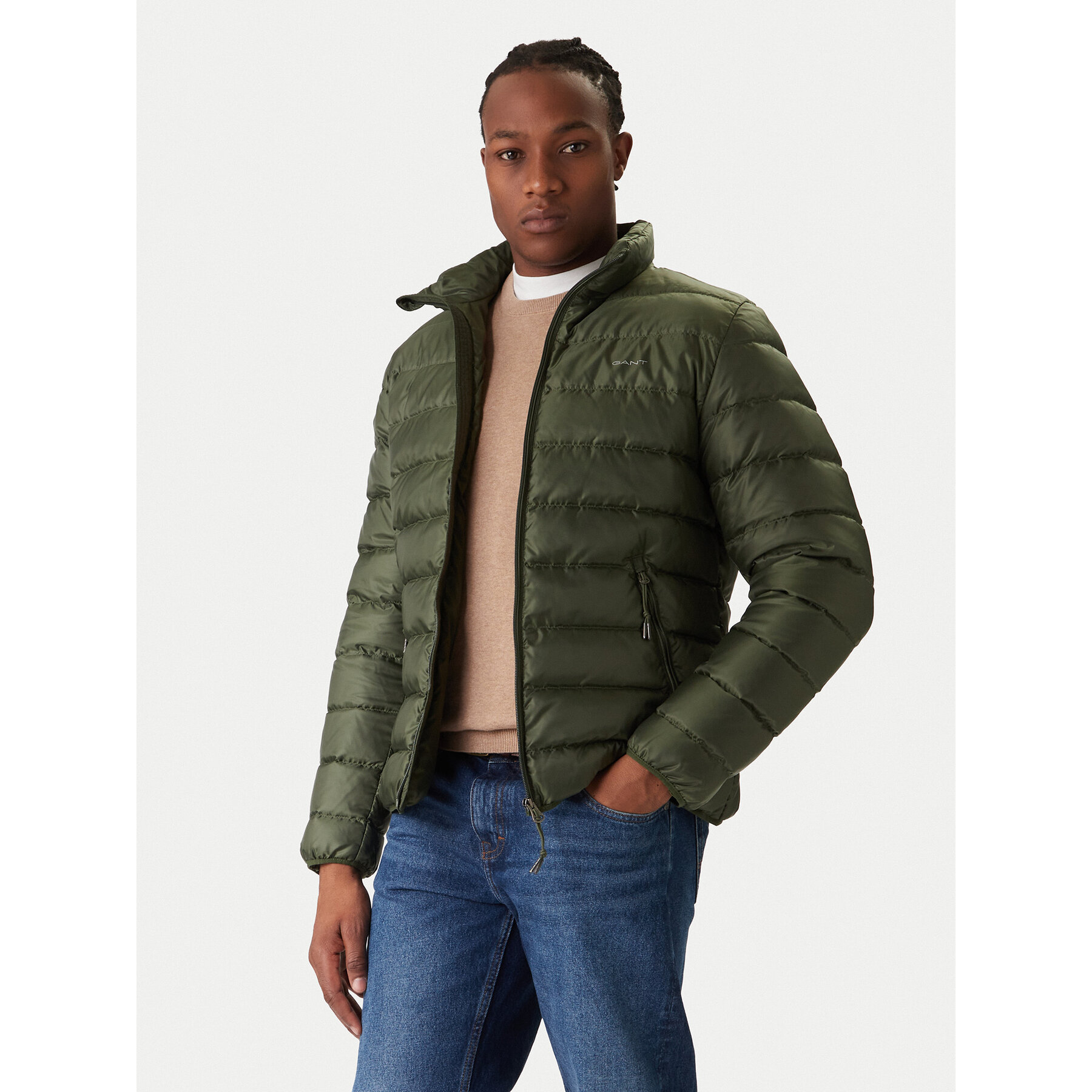 Gant Daunenjacke 7006526 Grün Regular Fit