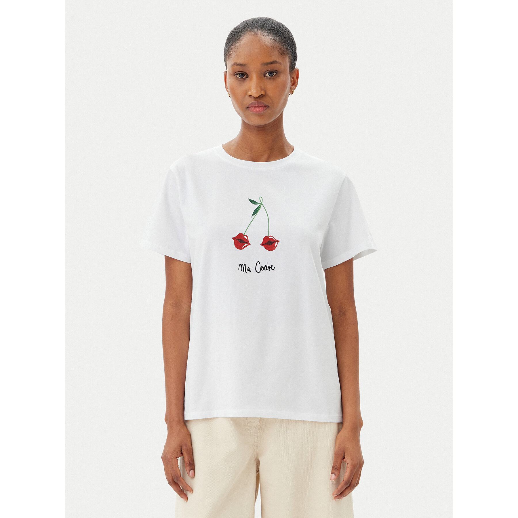 Marella Marella T-Shirt Cappero 2515971052 Λευκό Regular Fit