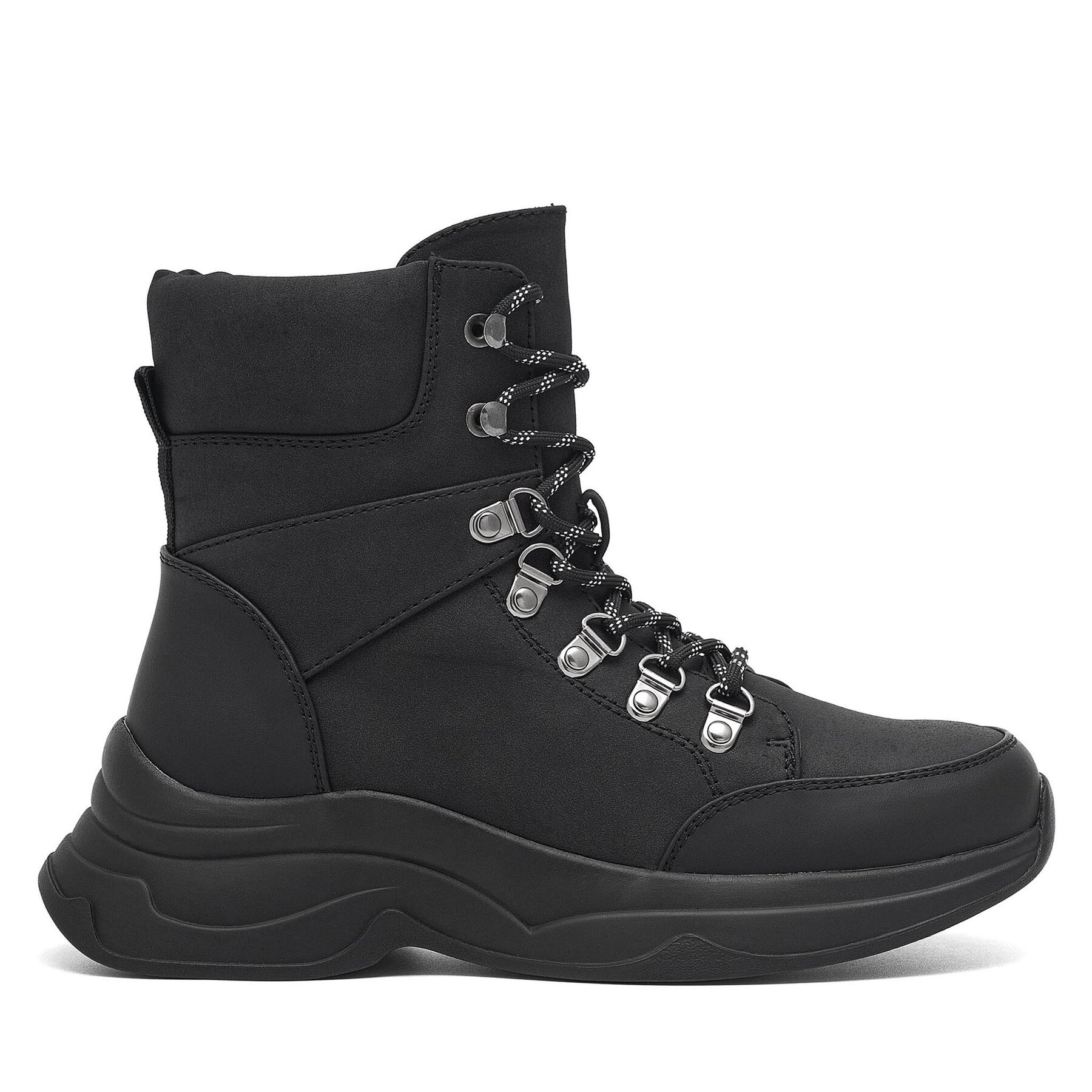 Šnurovacia obuv DeeZee GAIA WS6029-17 Čierna