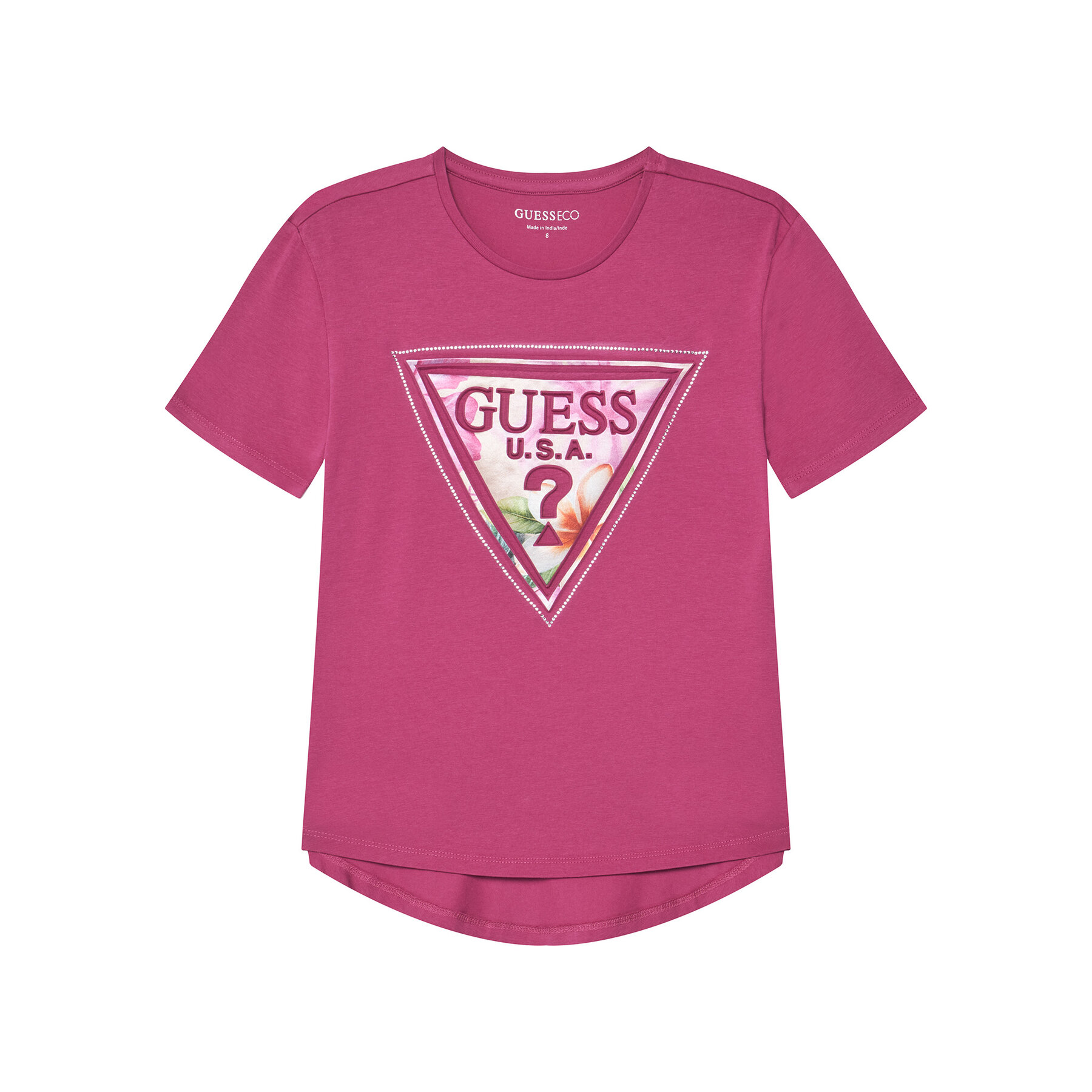 Guess T-Shirt J6GI13 K6YW4 Ροζ Relaxed Fit