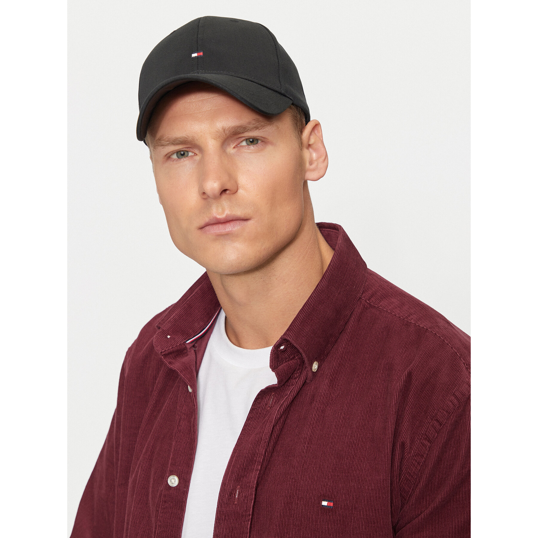 Keps Tommy Hilfiger Small Flag AU0AU01528 Svart