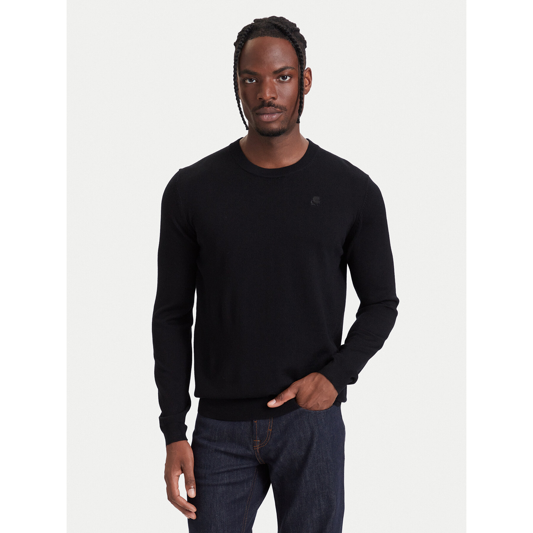KARL LAGERFELD Pullover 655000 564399 Schwarz Regular Fit