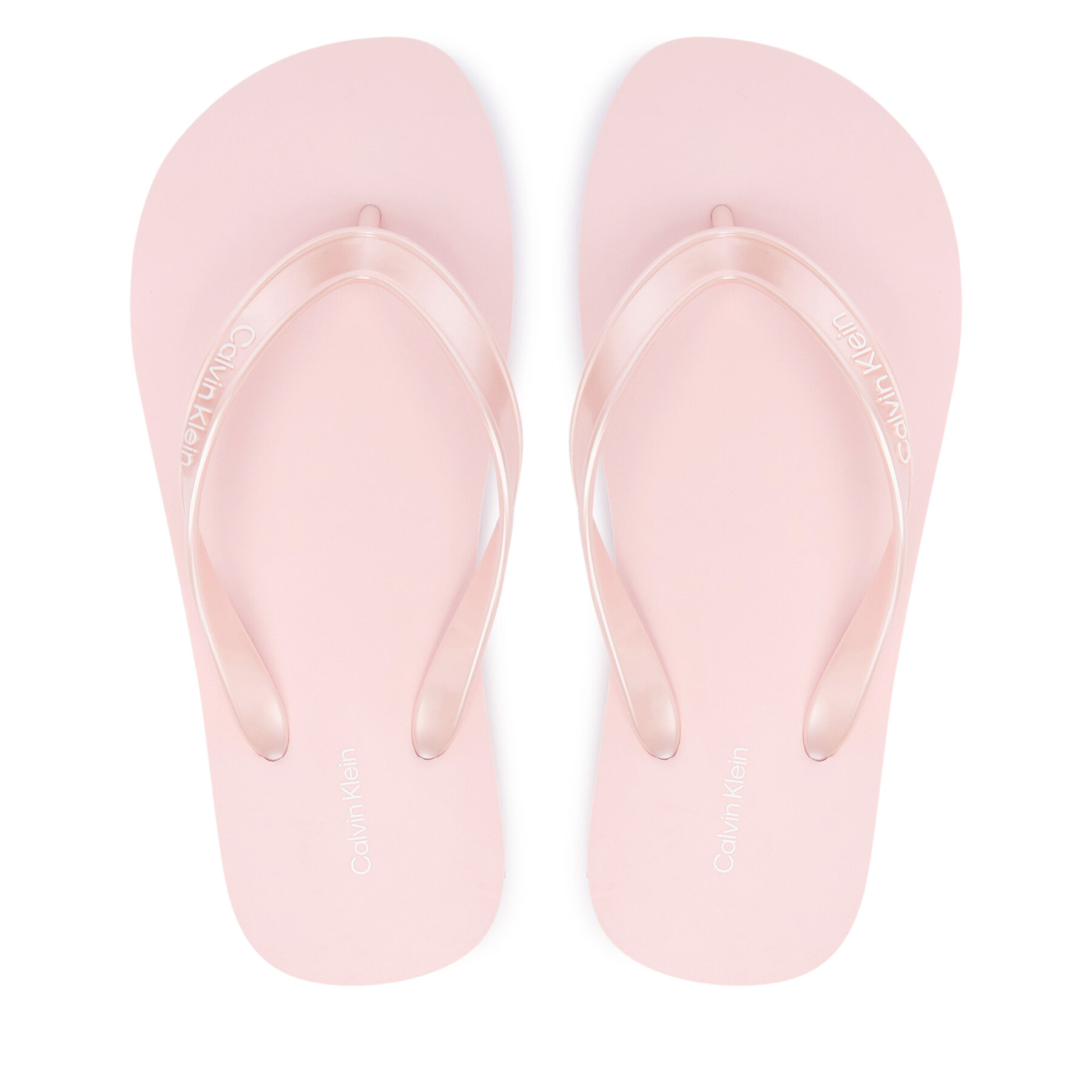 Джапанки Calvin Klein Flip Flop Tpu Metallic HW0HW02956 Светлорозов