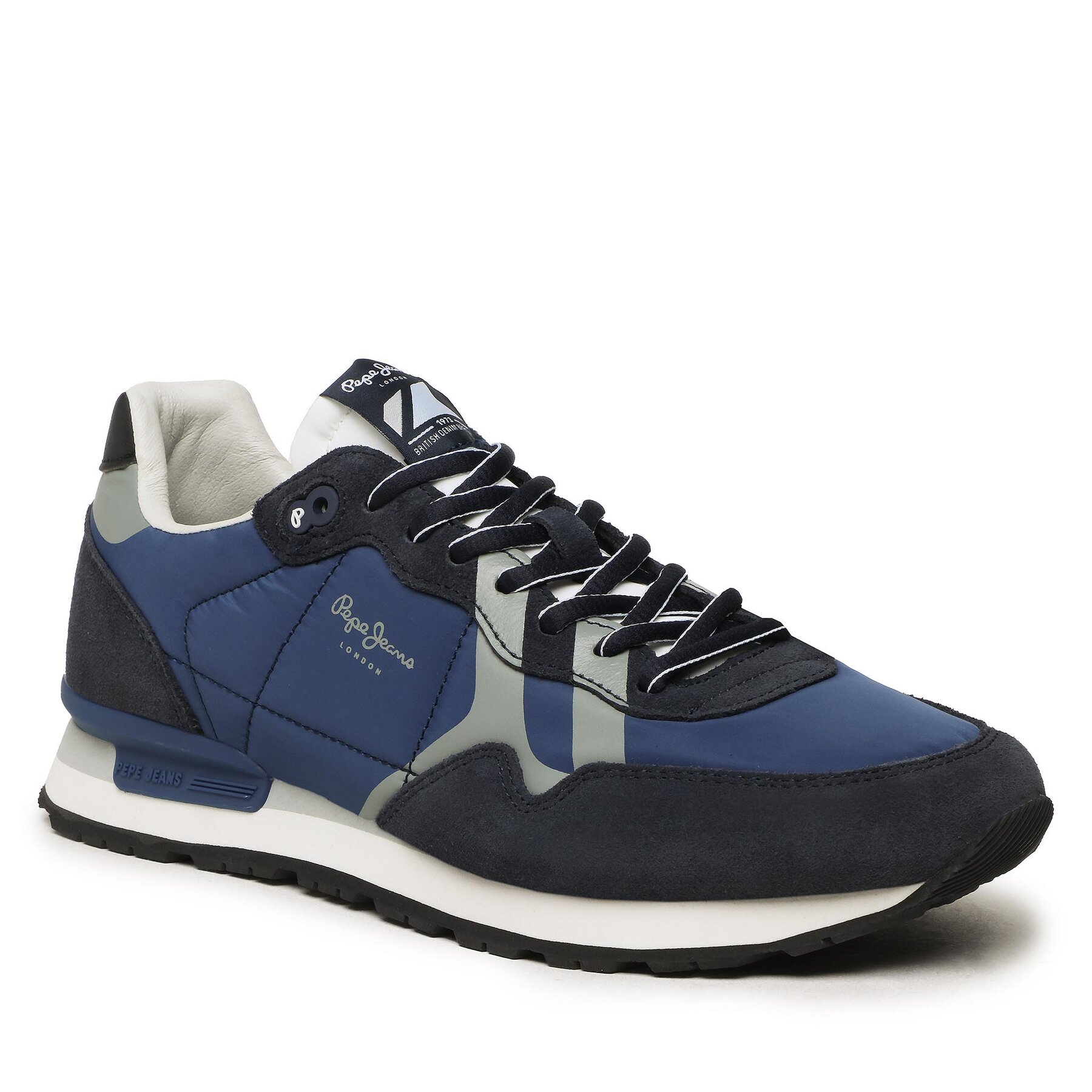 Sneakers Pepe Jeans Britt Man Print PMS30852 Navy 595 595 imagine noua
