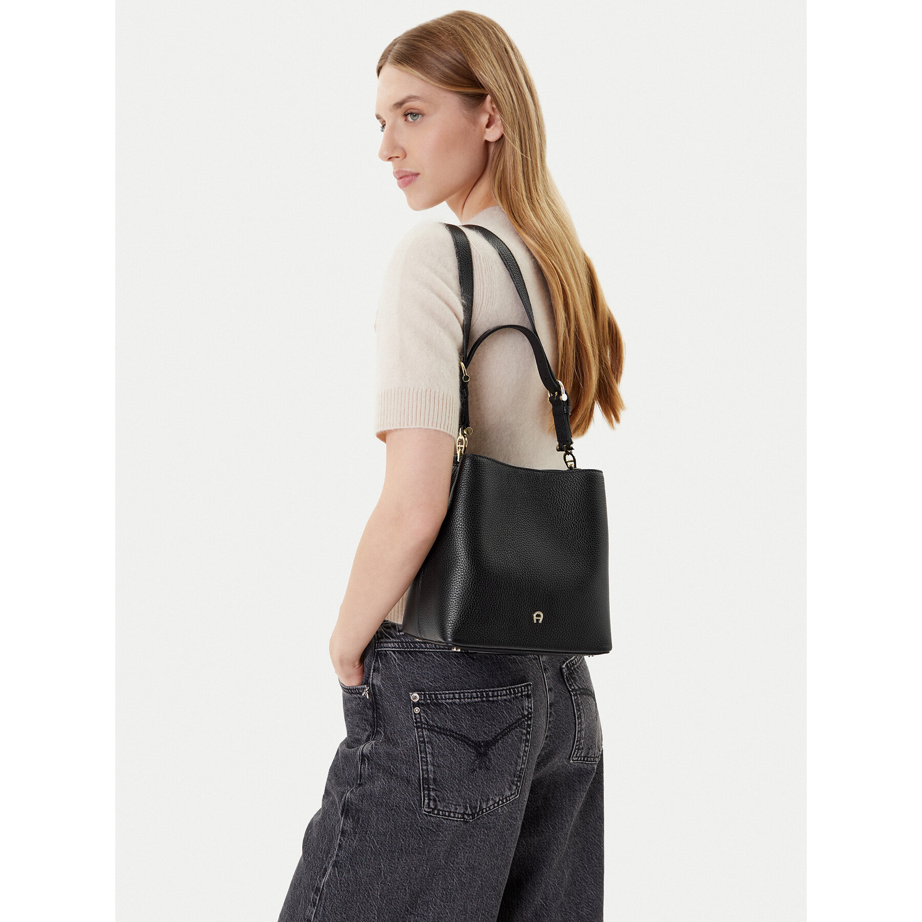 Borsetta Aigner Delia S 136160 Nero