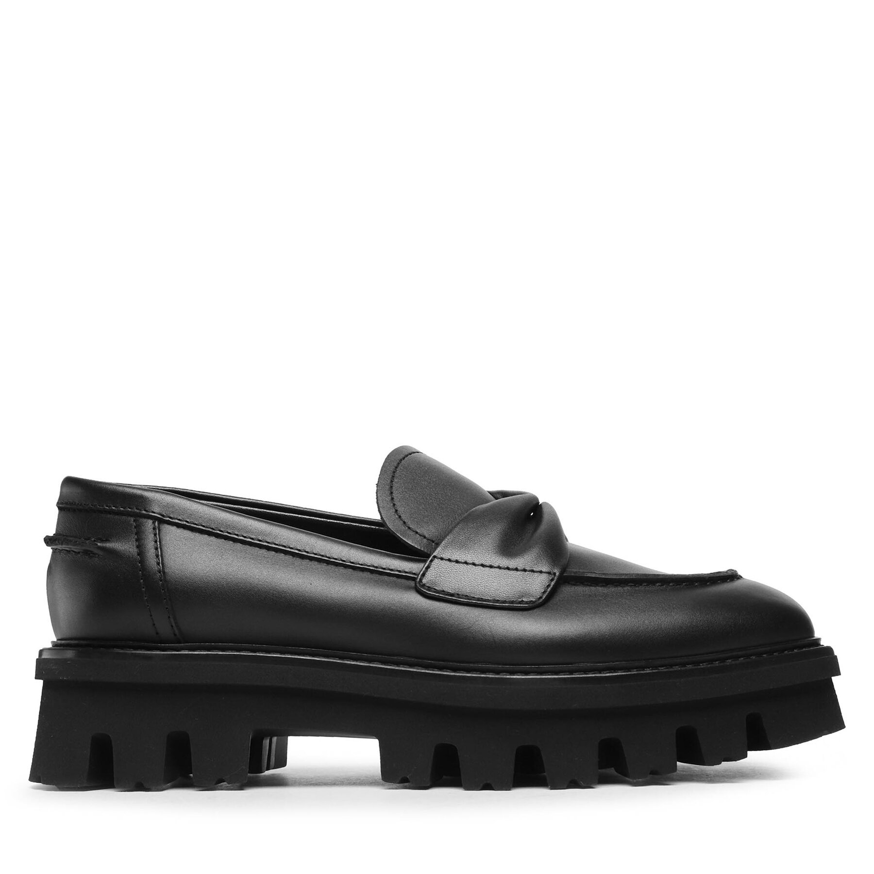 Damskie Loafersy AGL, Rozmiar 40 Czarny Natalia Moc D721069PTWALDI0000