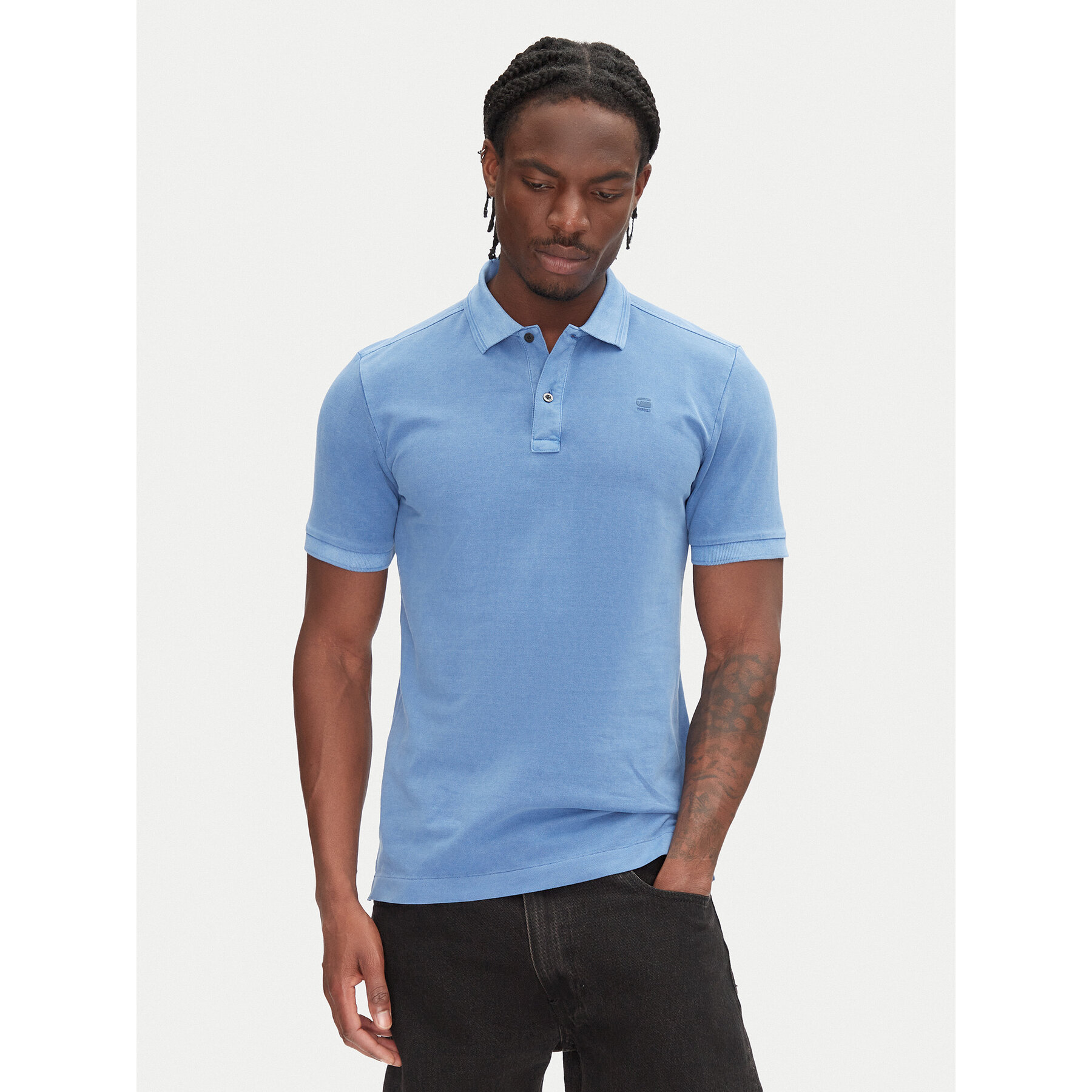 G-Star Raw Pólóing Dunda D11595-D756 Zöld Slim Fit