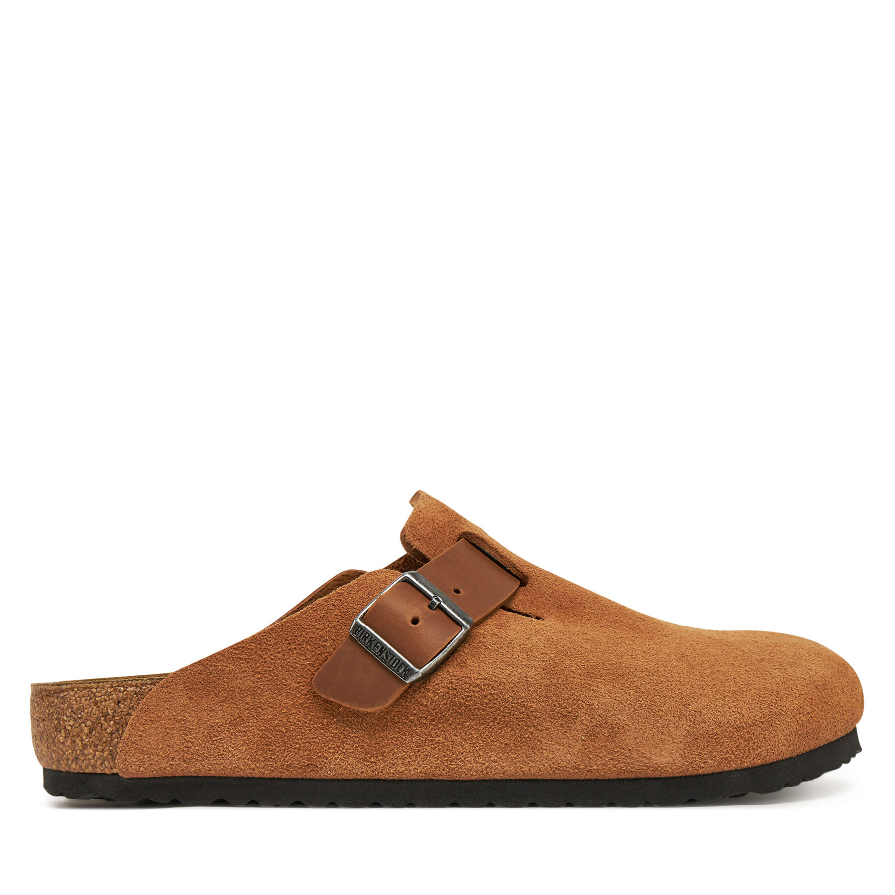 Pánske Šľapky Birkenstock, Rozmer: 46, Hnedá, Boston zamsz 1029185