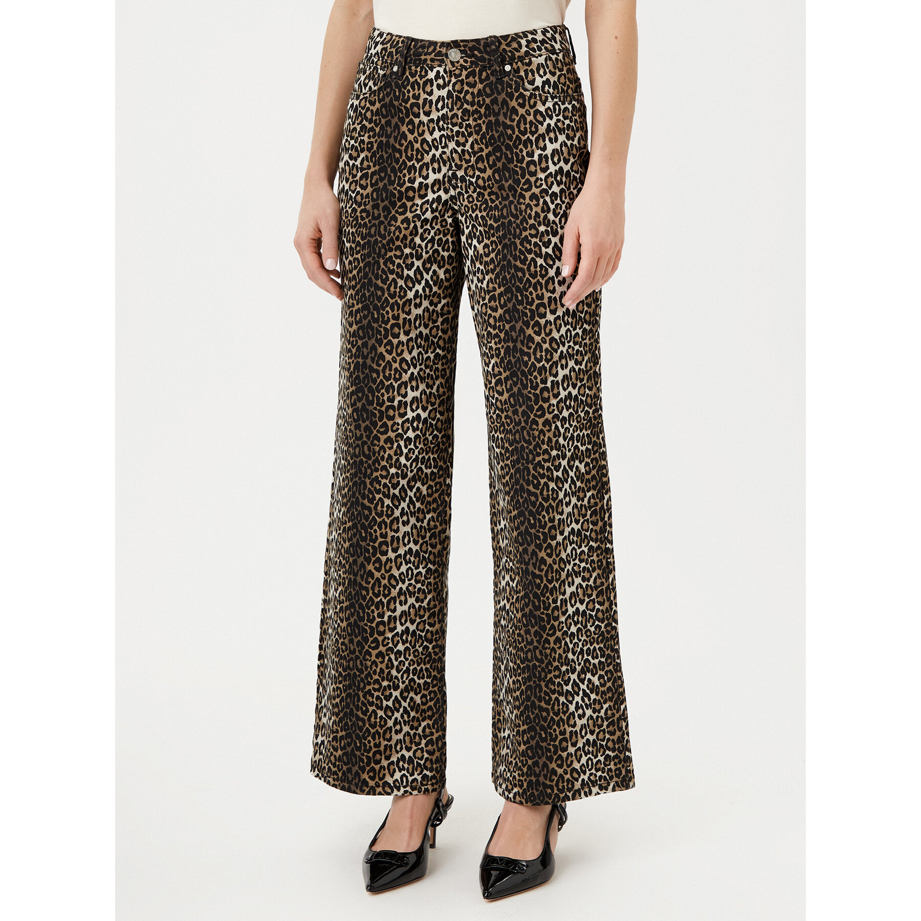 ONLY Palazzohose Madison 15340798 Braun Regular Fit