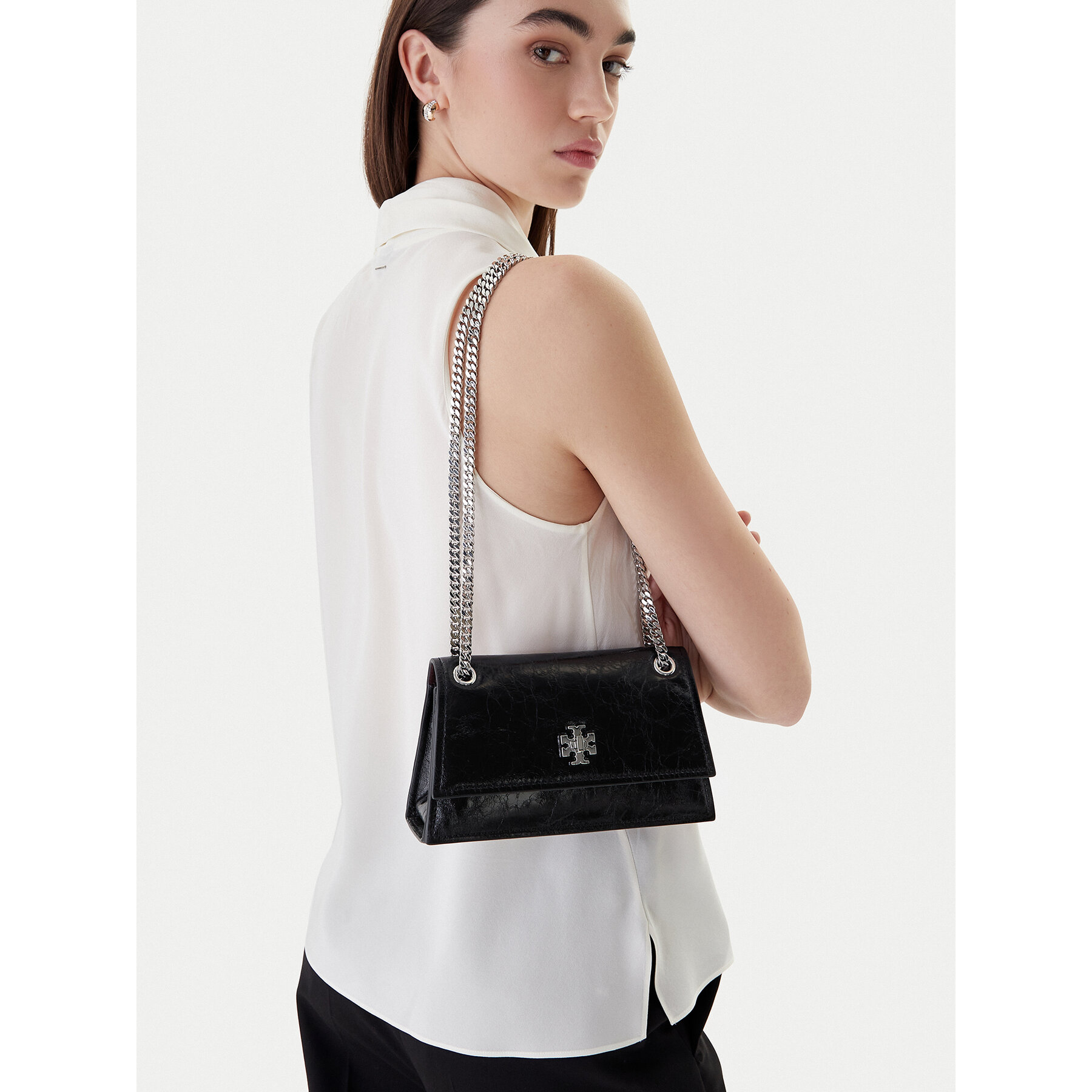 Borsetta Tory Burch Kira 176642 Nero