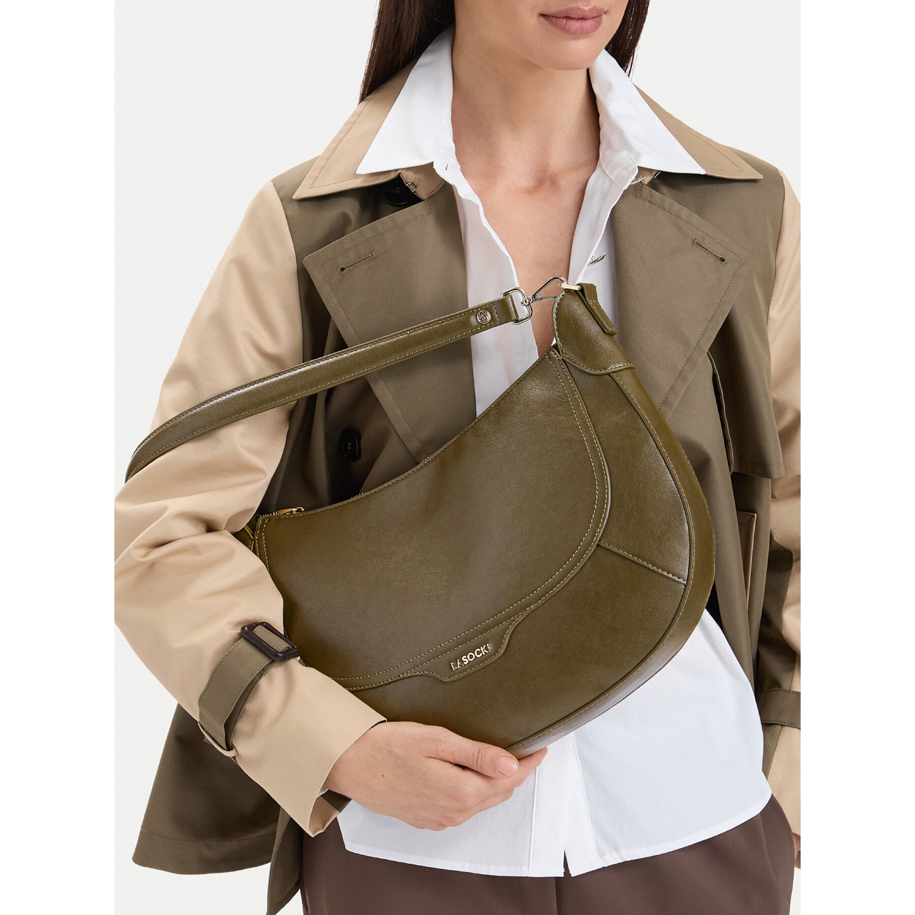 Ročna torba Lasocki CEO-LSK-L-002-10 Khaki