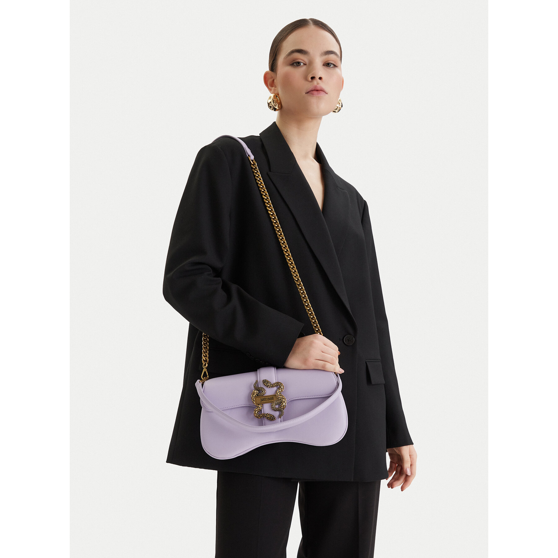 Geantă Just Cavalli 80RA4BA1 ZSA89 Violet