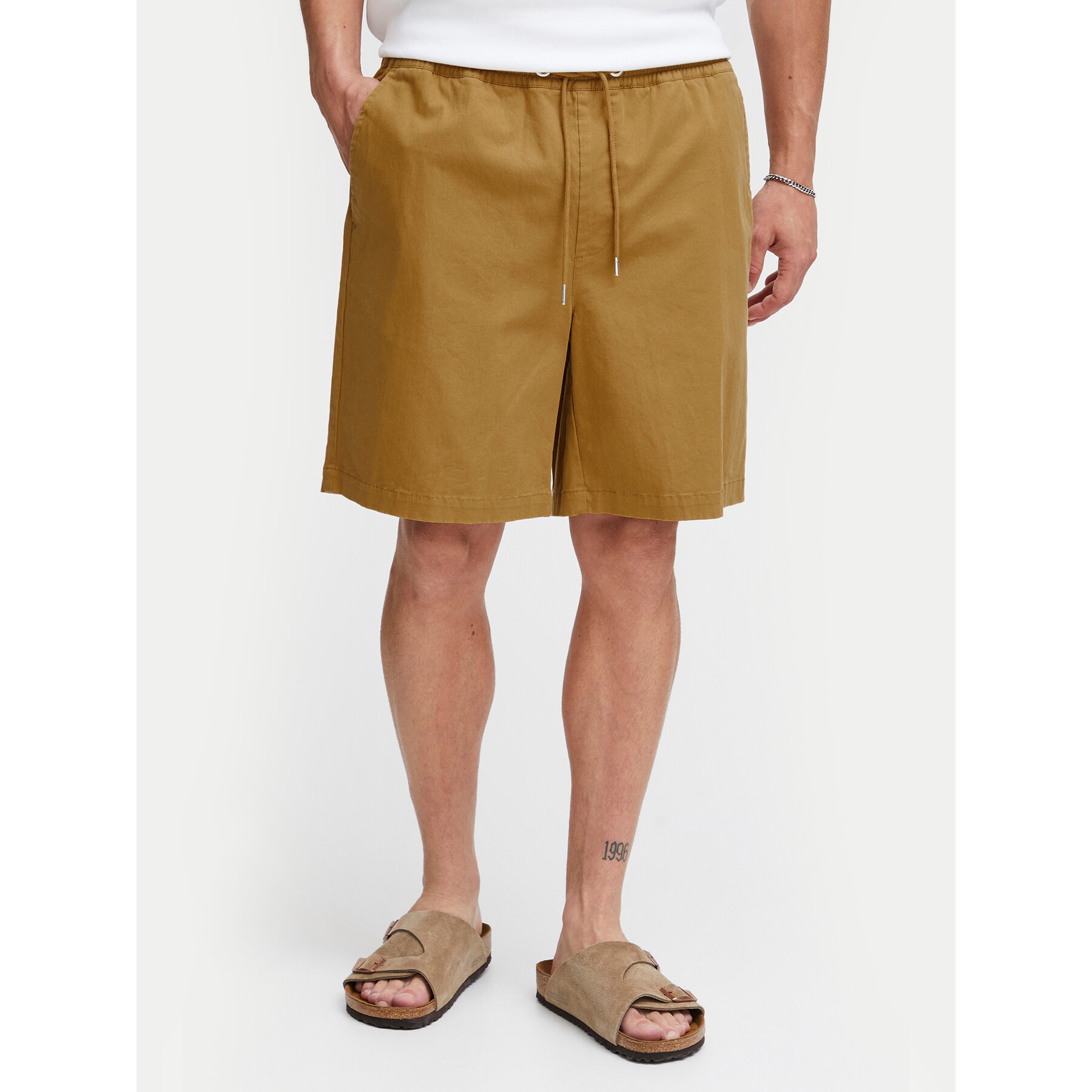 Solid Stoffshorts 21108168 Braun Regular Fit