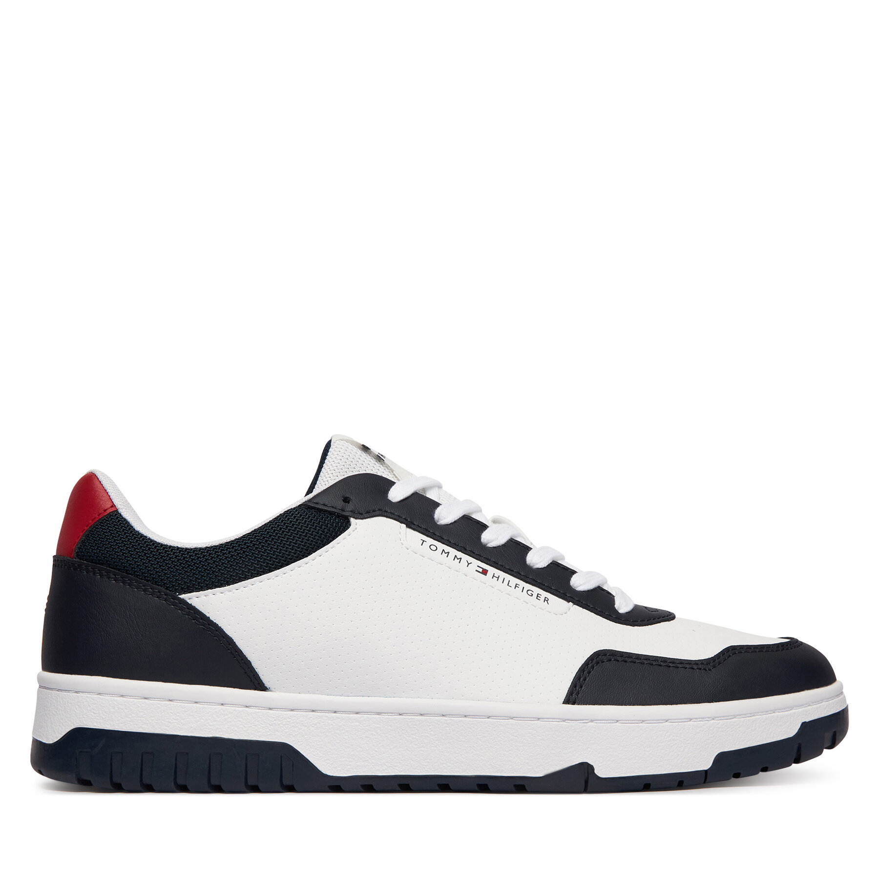 Sneakers Tommy Hilfiger Basket Core Lite Lth Block FM0FM05713 Alb
