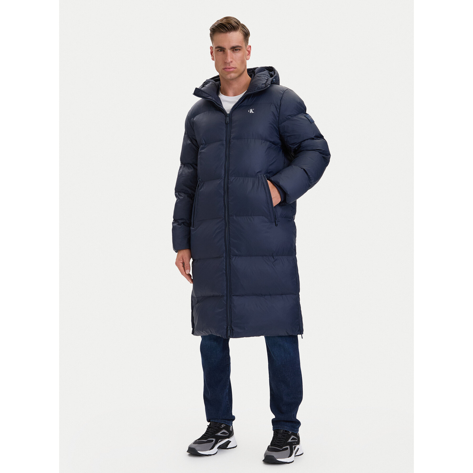 Calvin Klein Jeans Winterjacke LV04RH501G Dunkelblau Regular Fit