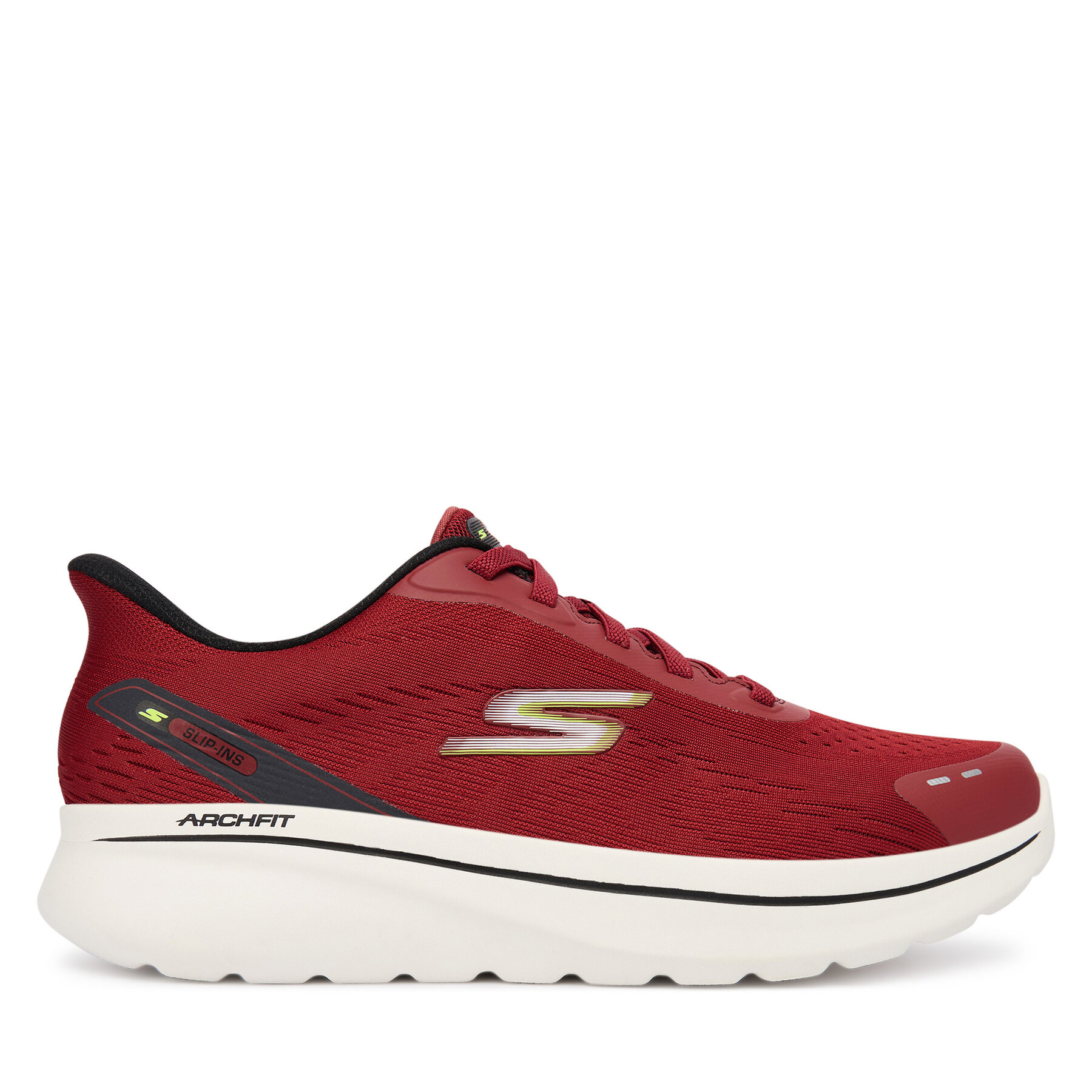 Sneakersy Skechers Go Walk Arch Fit N-Joy 217075 DKRD Bordová